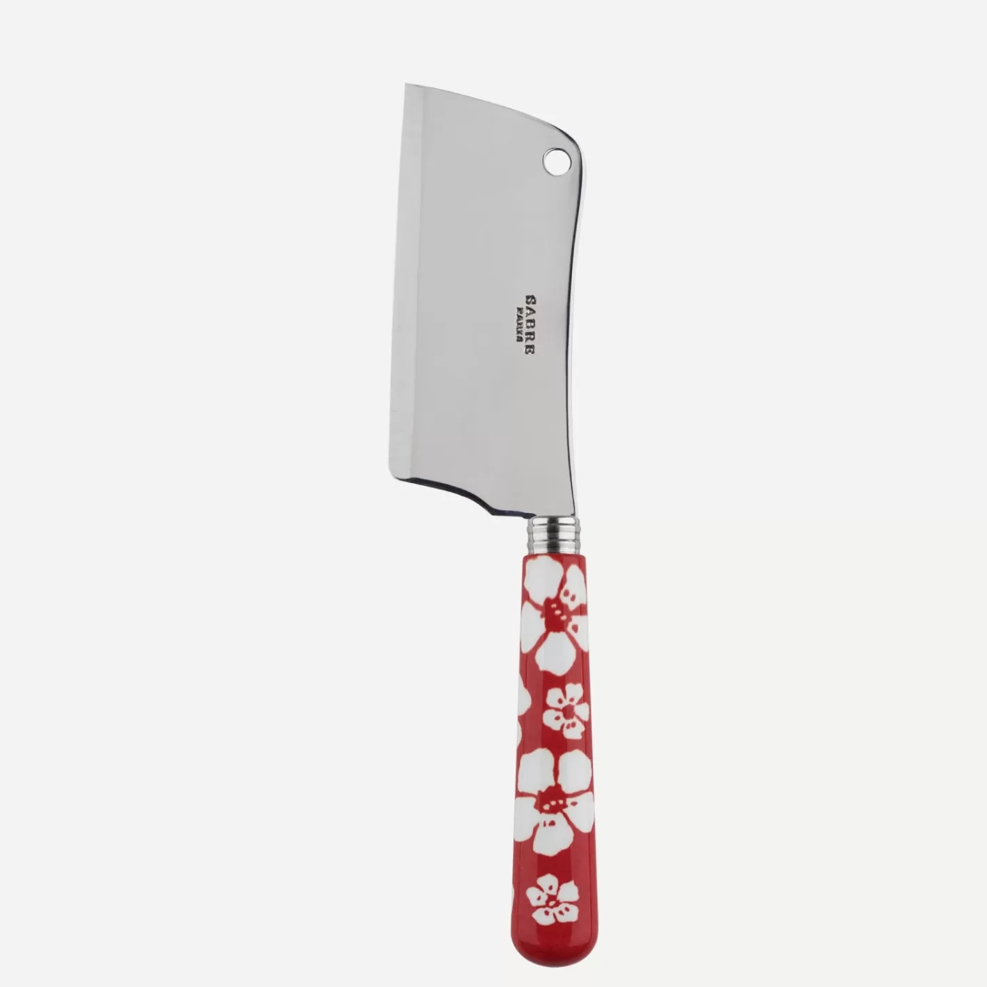 Sabre Paris Cheese Cleaver>Hawaiian Flower, Red