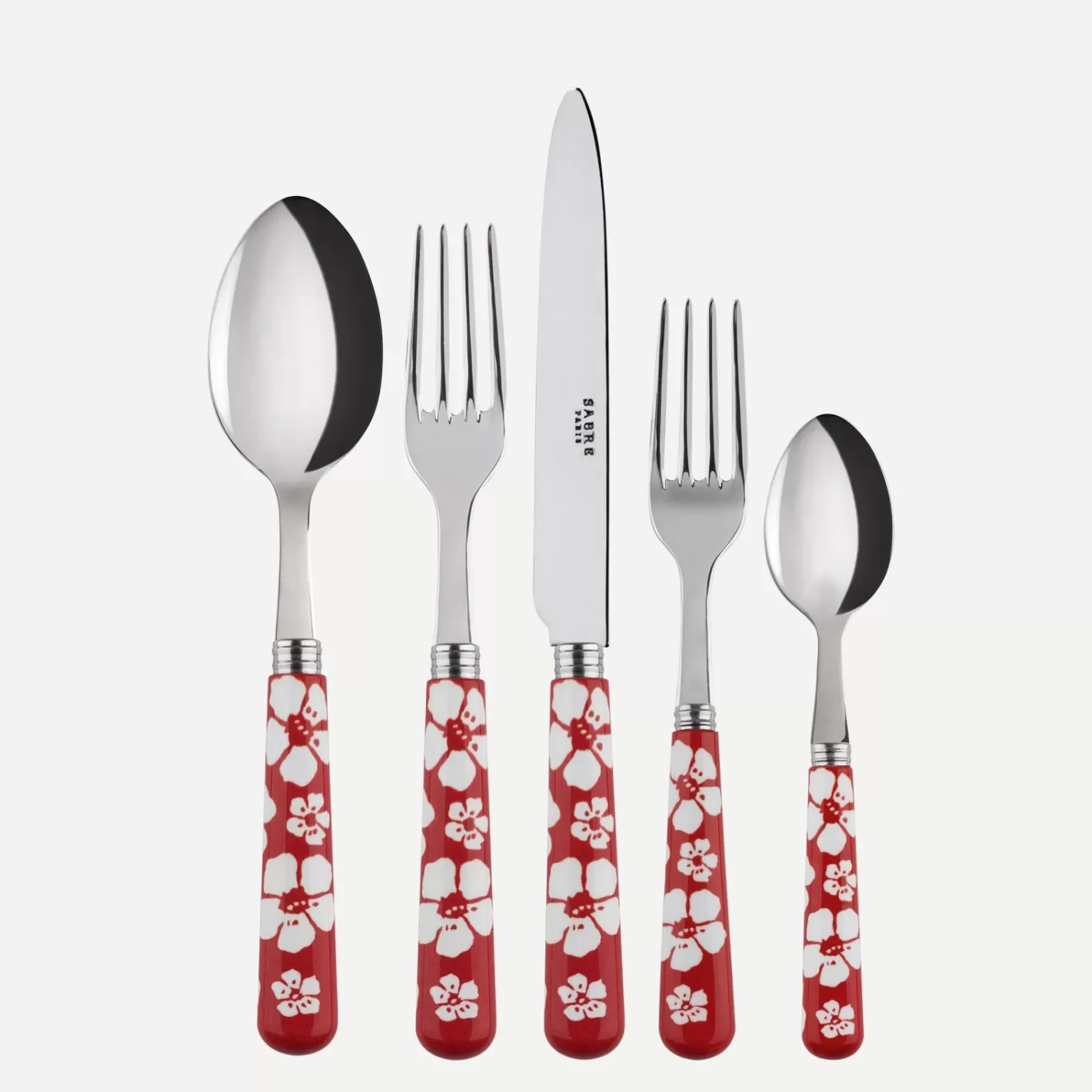 Sabre Paris Set Of 5 Pieces>Hawaiian Flower, Red