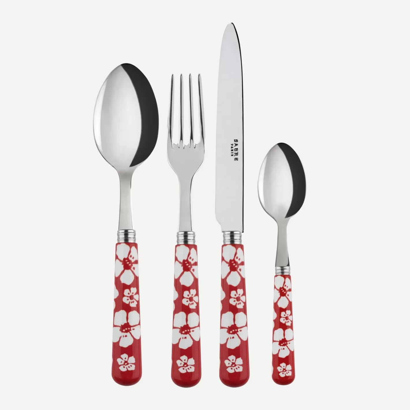 Sabre Paris Set Of 4 Pieces>Hawaiian Flower, Red