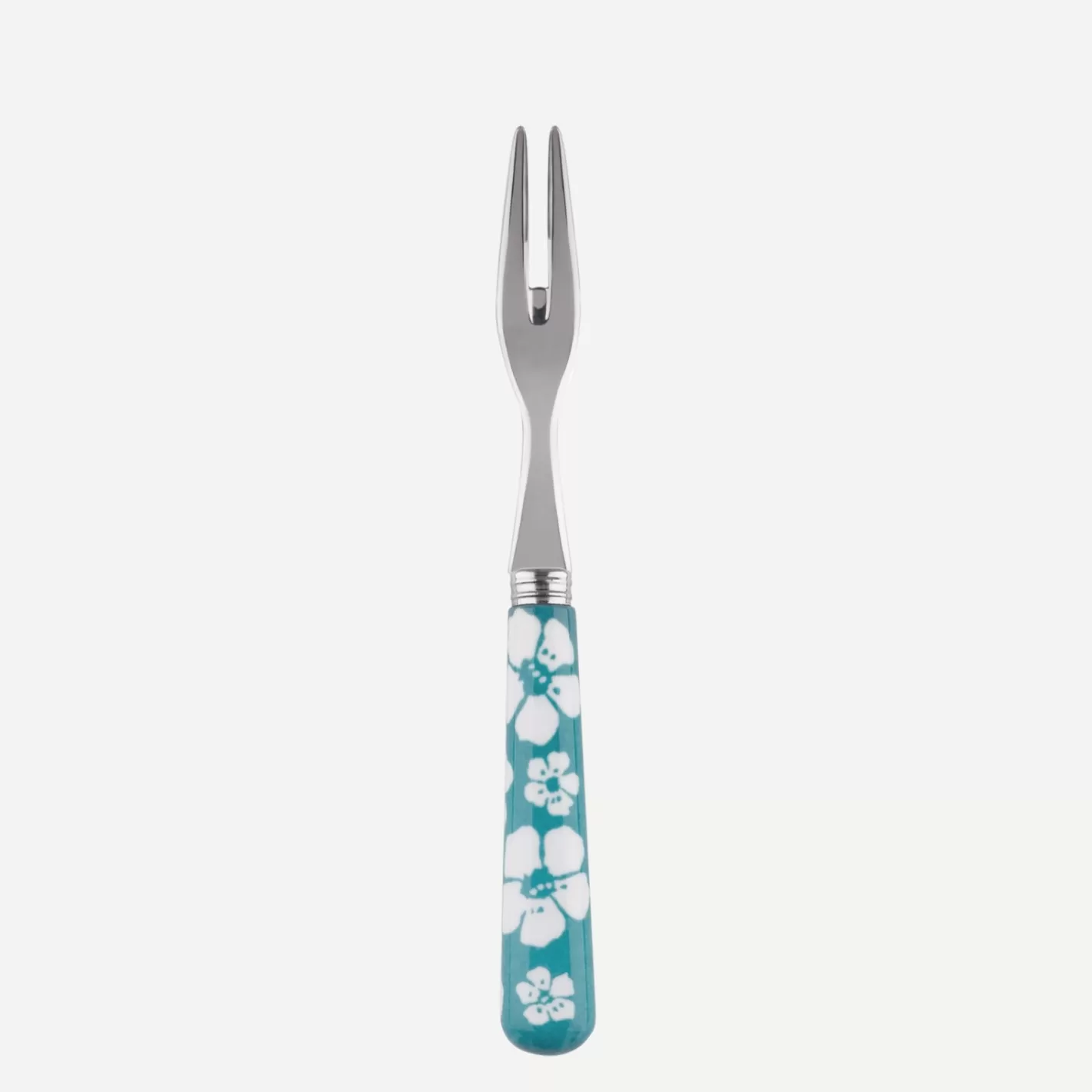 Sabre Paris Cocktail Fork>Hawaiian Flower, Turquoise