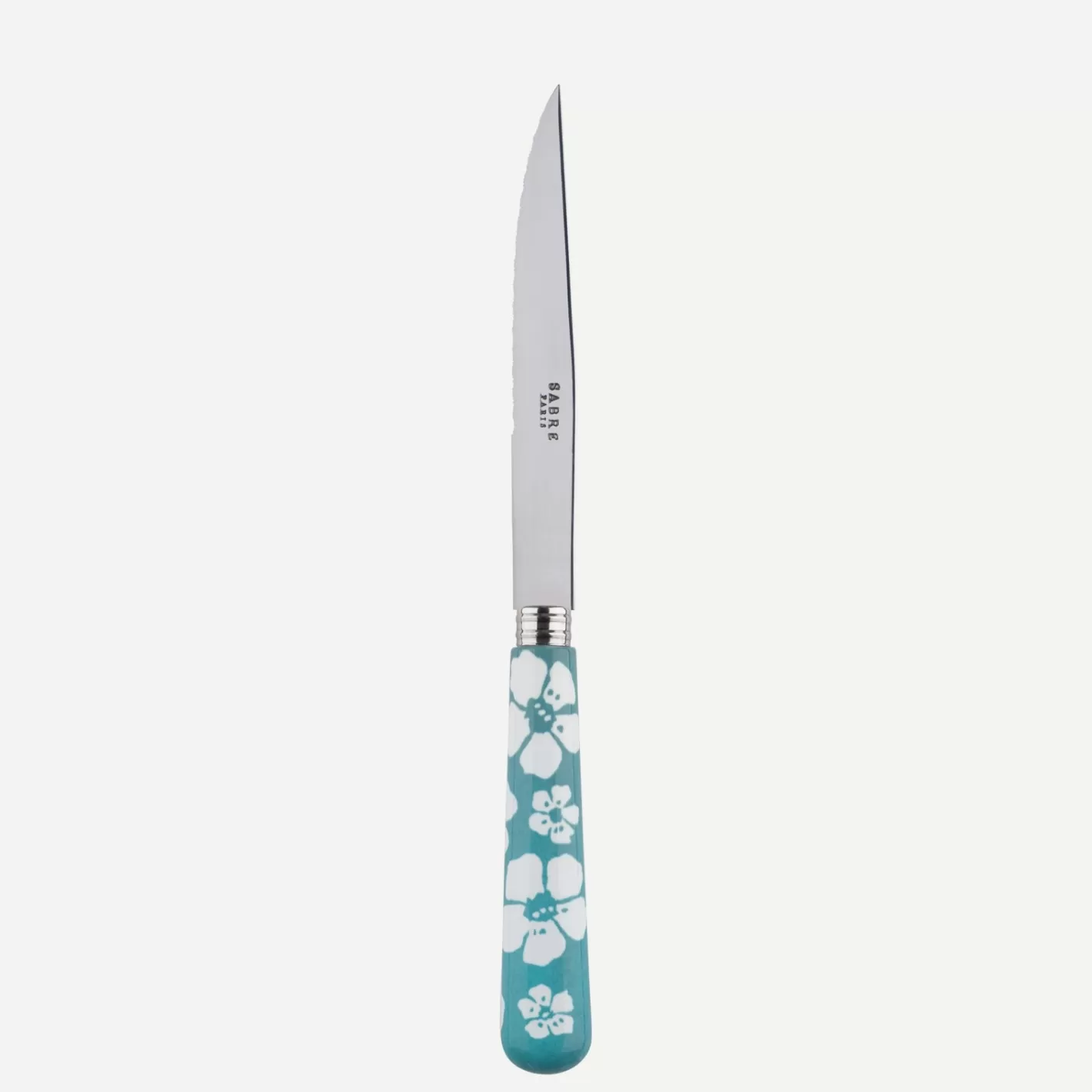 Sabre Paris Steak Knife>Hawaiian Flower, Turquoise