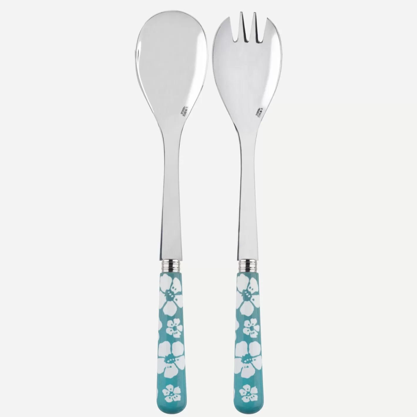 Sabre Paris Salad Set>Hawaiian Flower, Turquoise