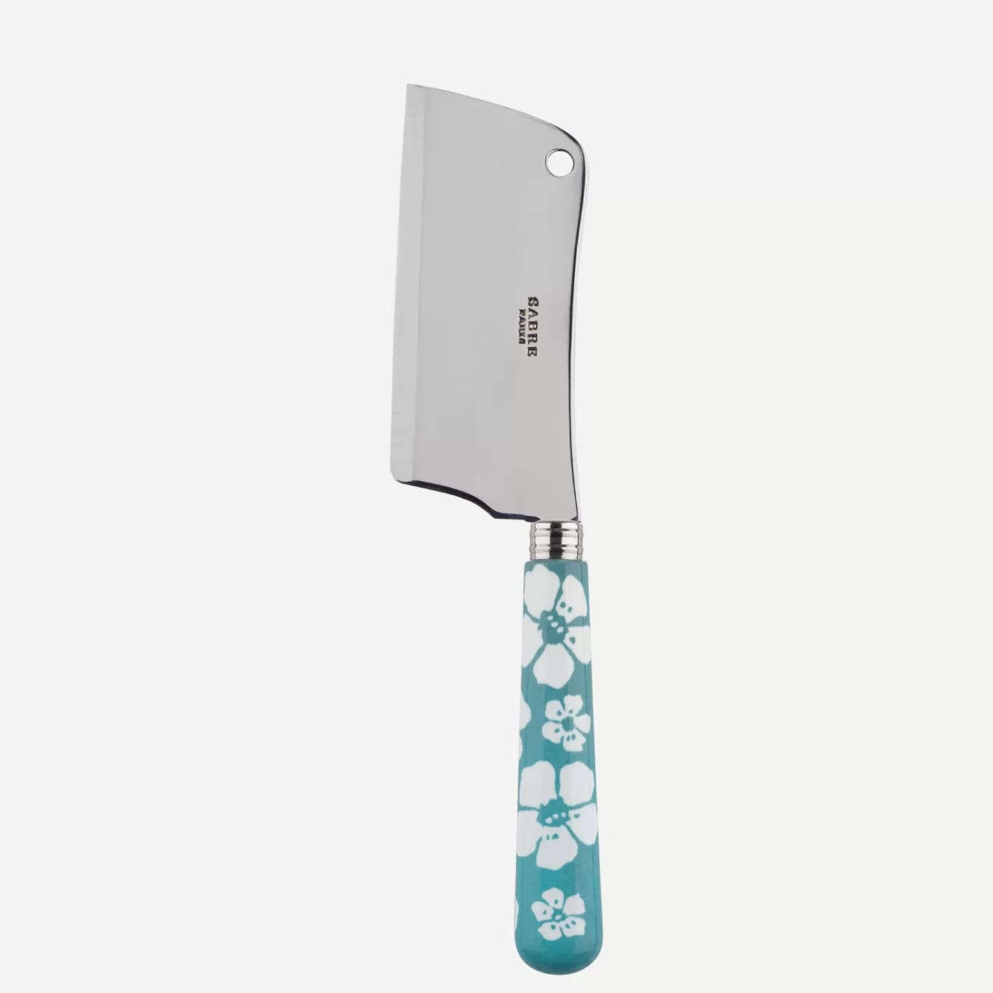 Sabre Paris Cheese Cleaver>Hawaiian Flower, Turquoise