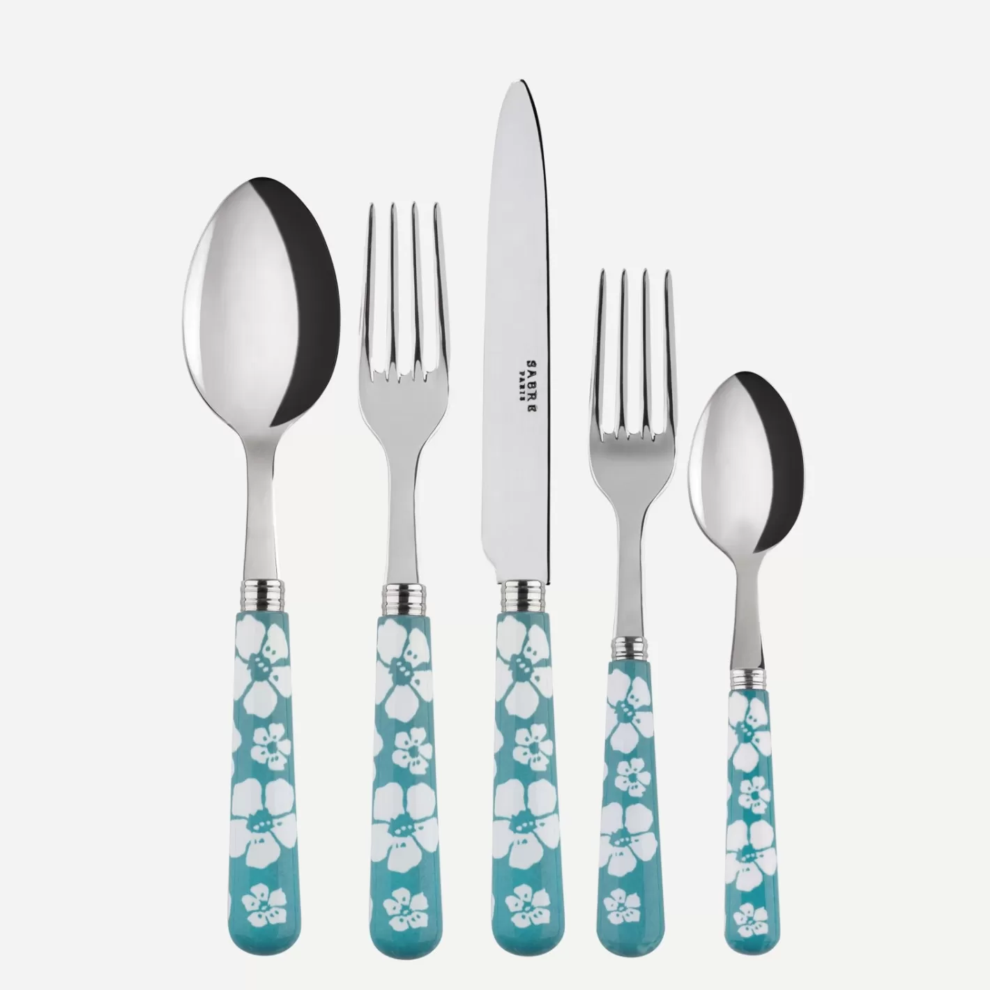 Sabre Paris Set Of 5 Pieces>Hawaiian Flower, Turquoise