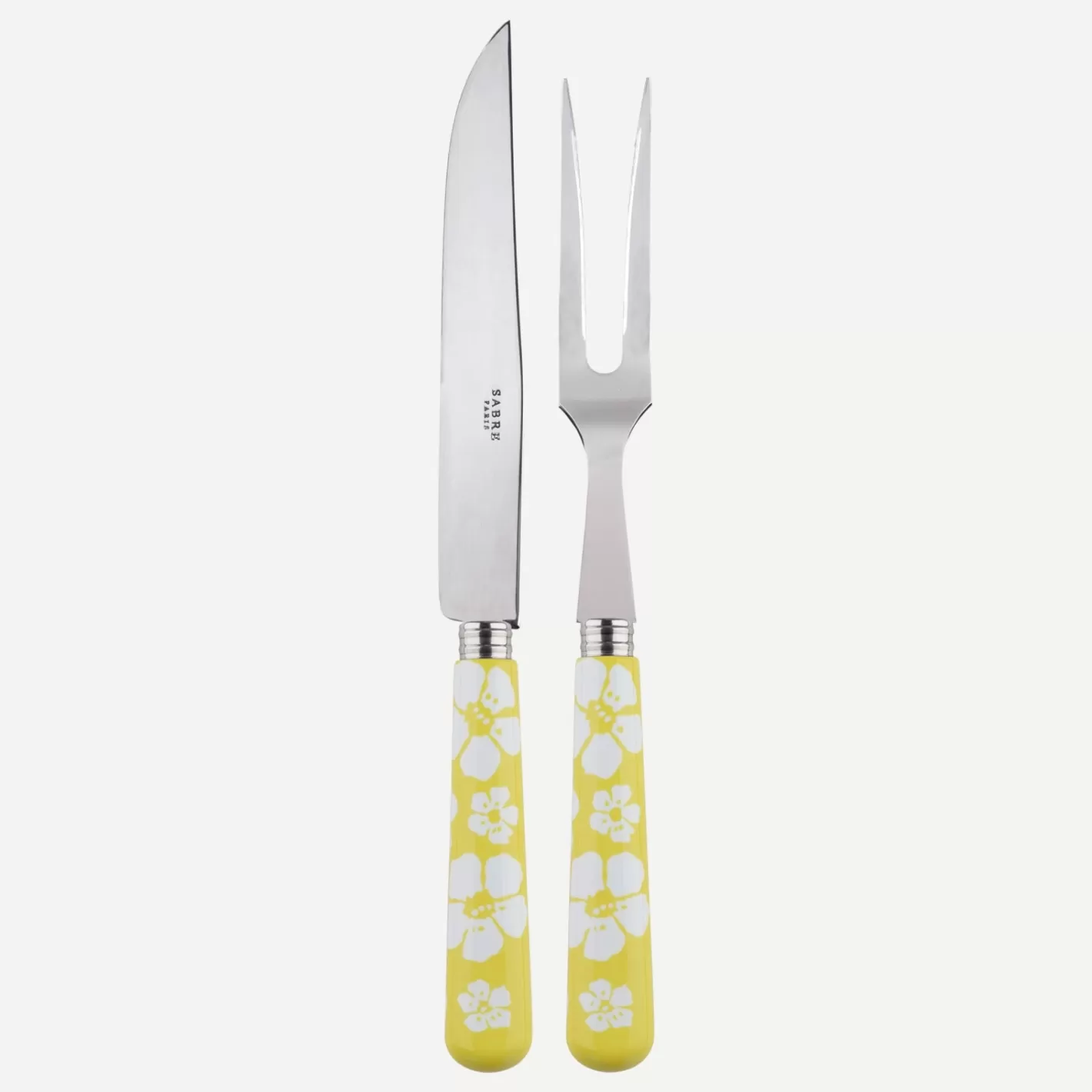 Sabre Paris Carving Set>Hawaiian Flower, Yellow