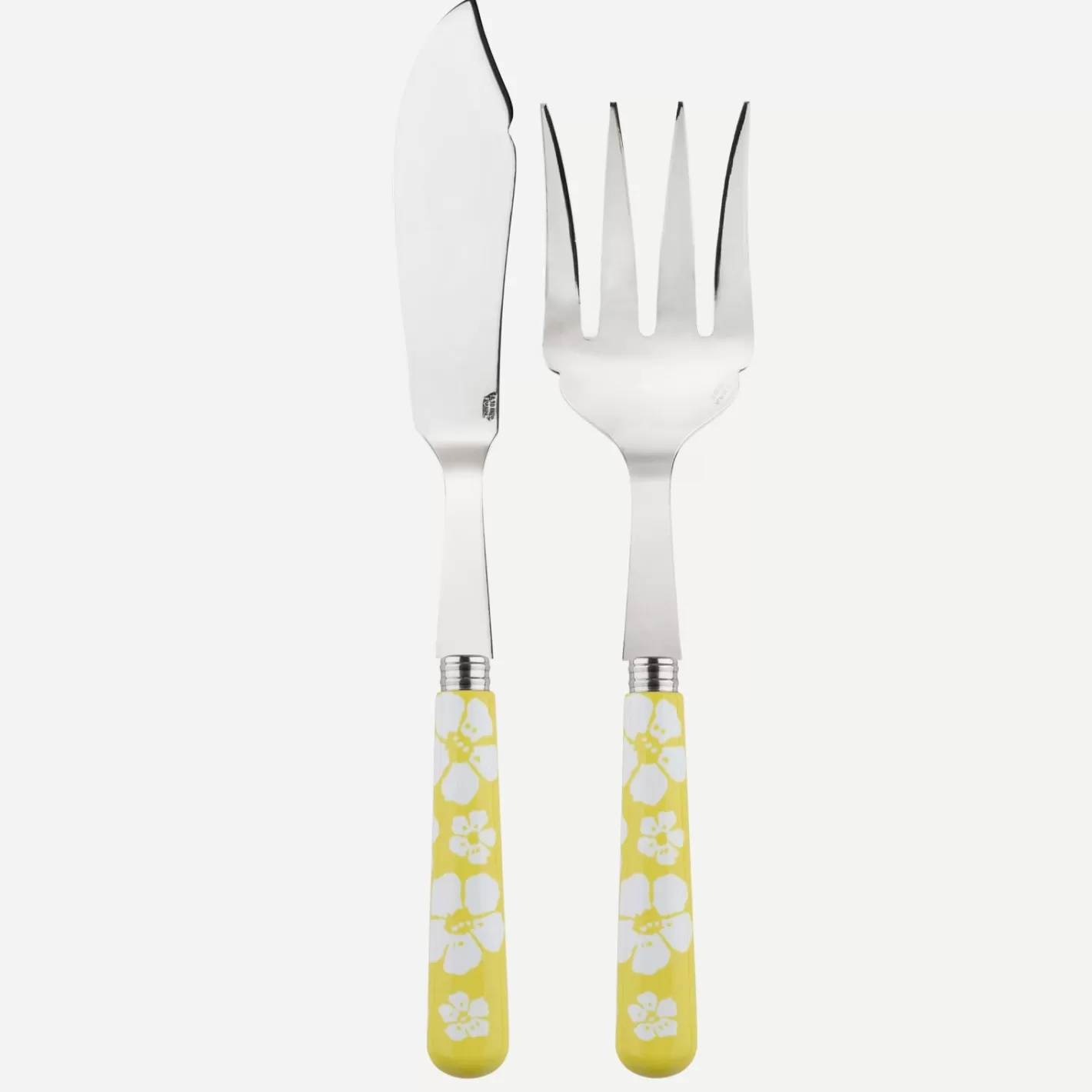 Sabre Paris Fish Serving Set>Hawaiian Flower, Yellow