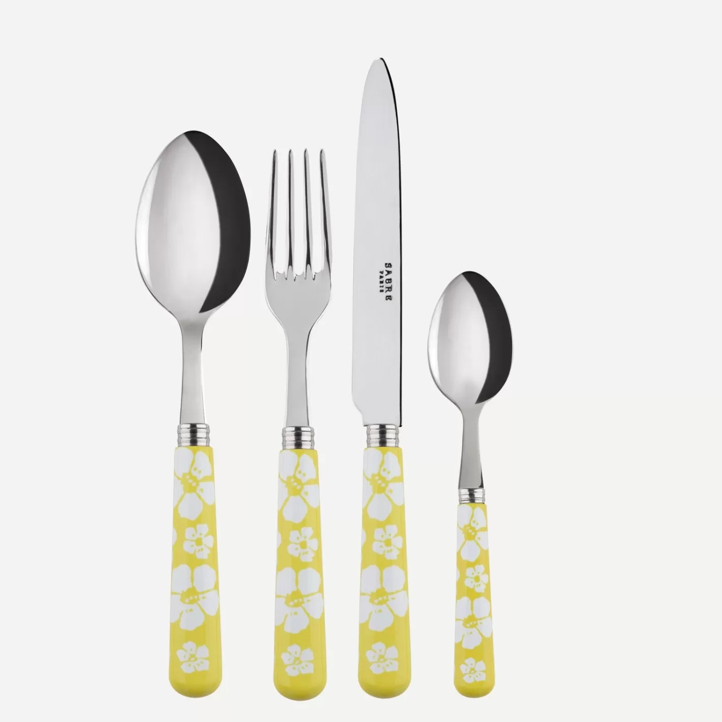 Sabre Paris Set Of 4 Pieces>Hawaiian Flower, Yellow