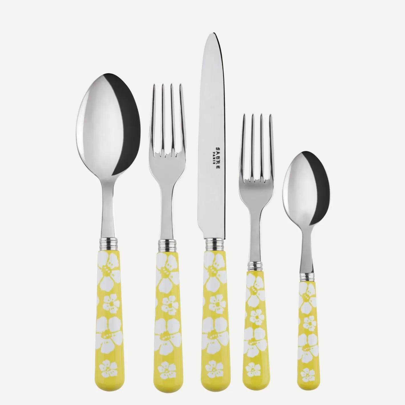 Sabre Paris Set Of 5 Pieces>Hawaiian Flower, Yellow