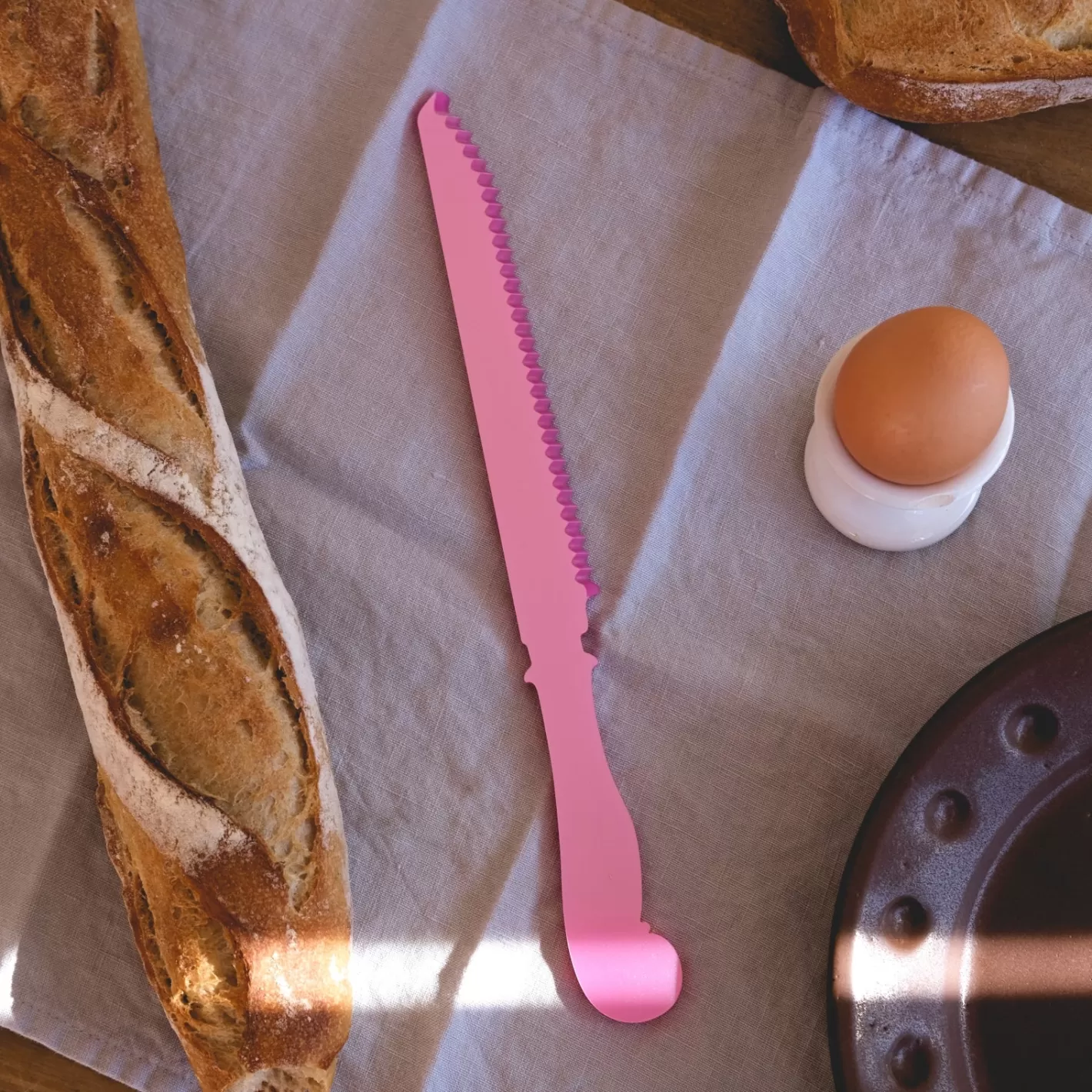 Sabre Paris Bread Knife>Honorine, Soft pink