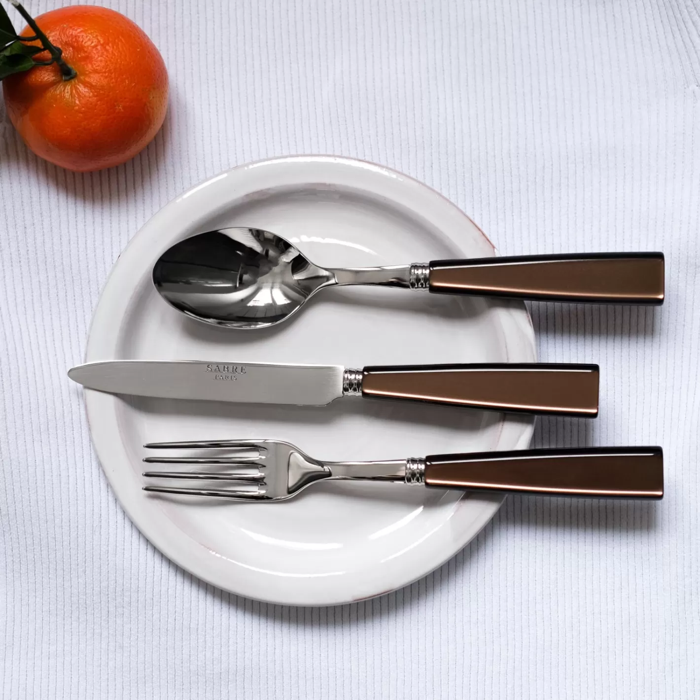 Sabre Paris Salad Fork>Icône, Brown