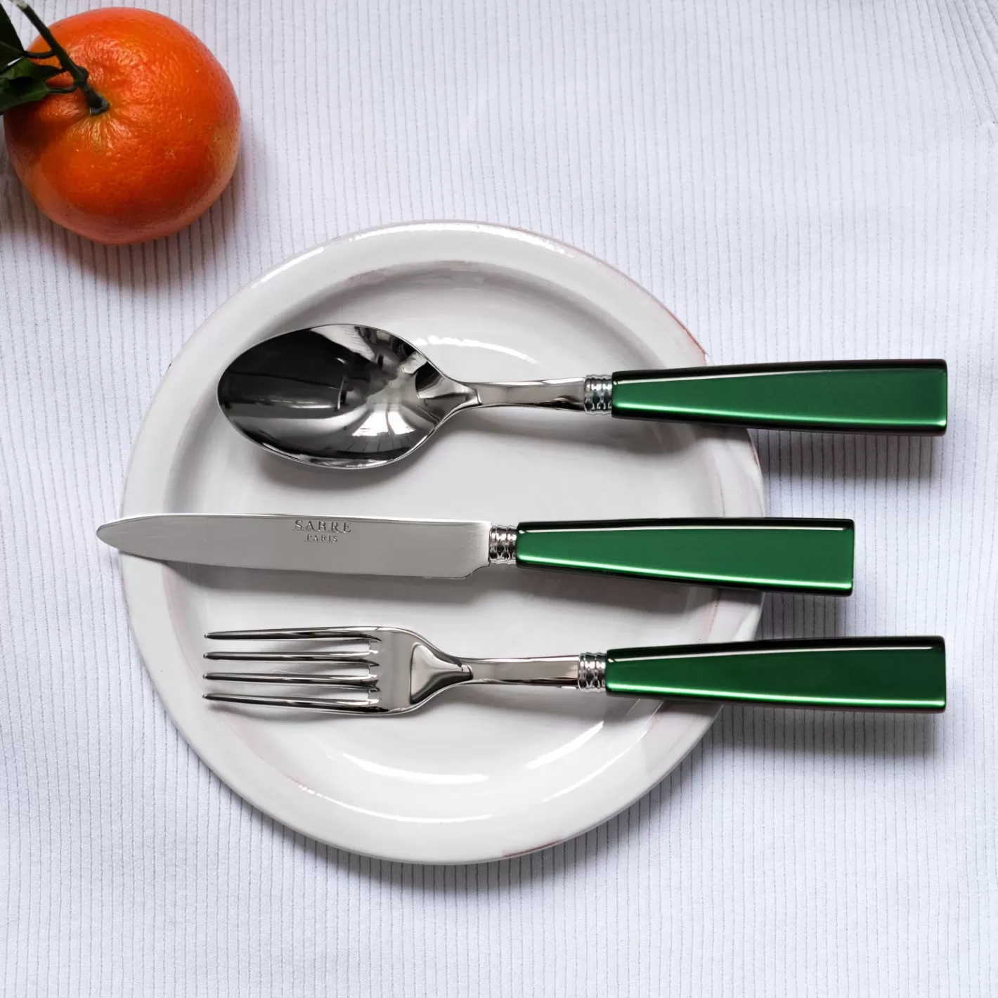 Sabre Paris Dessert Knife>Icône, Garden green