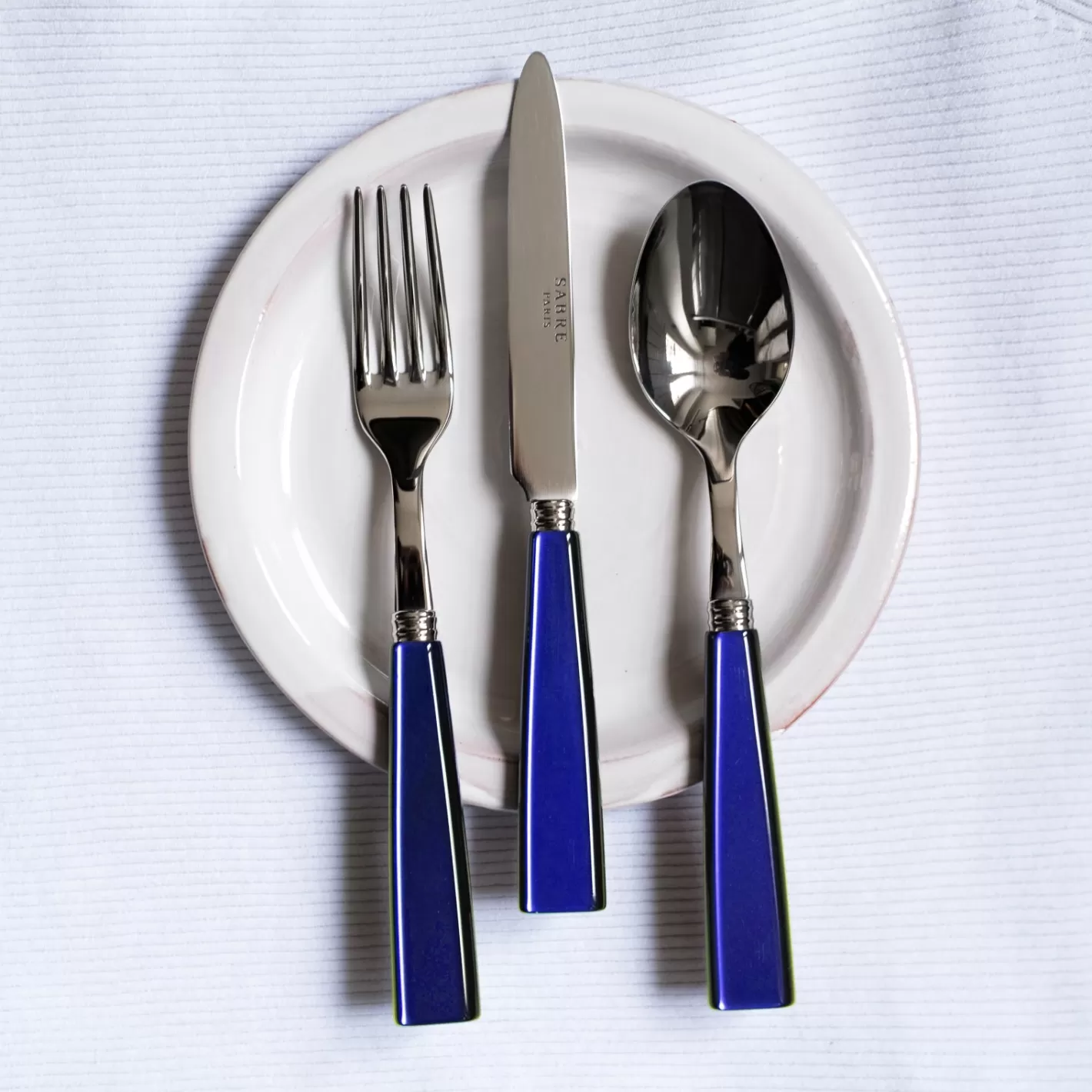 Sabre Paris Salad Fork>Icône, Lapis blue