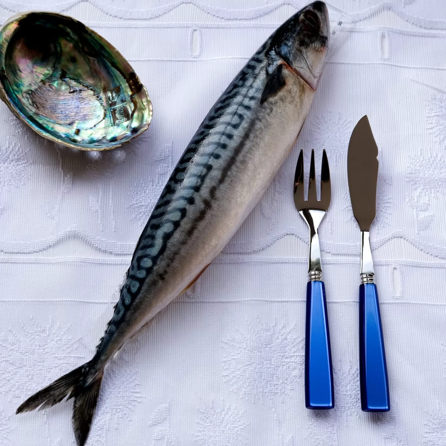 Sabre Paris Fish Knife | Fish Fork>Icône, Lapis blue