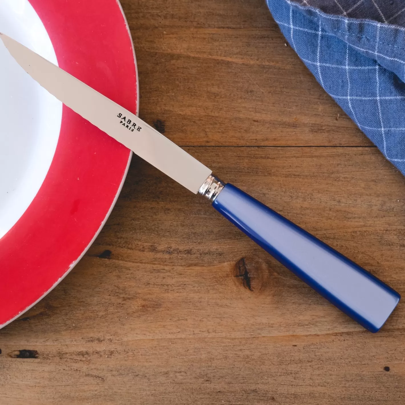 Sabre Paris Steak Knife>Icône, Light blue