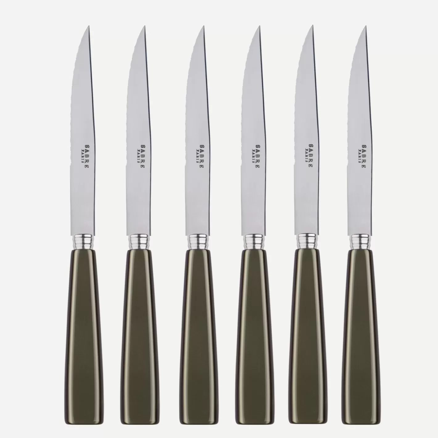 Sabre Paris Set Of 6 Steak Knives>Icône, Olive