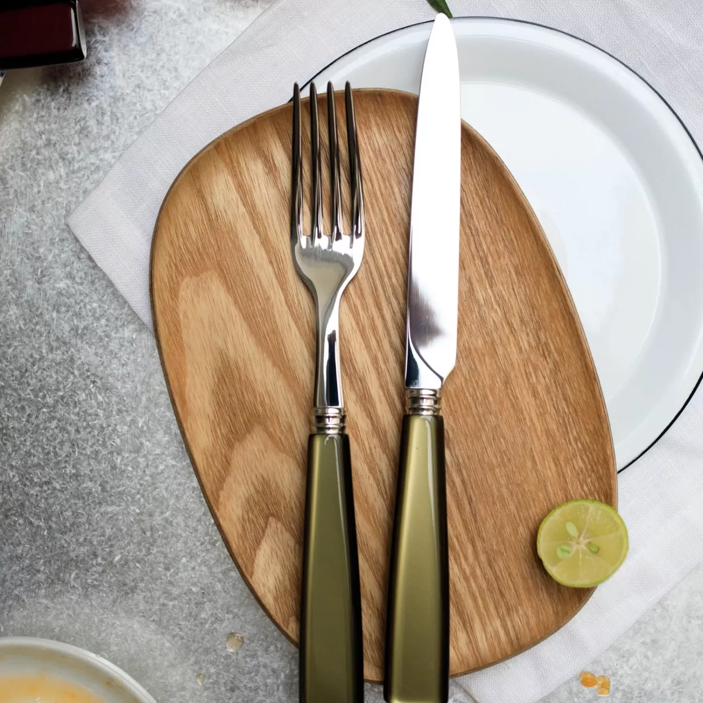 Sabre Paris Dinner Fork>Icône, Olive