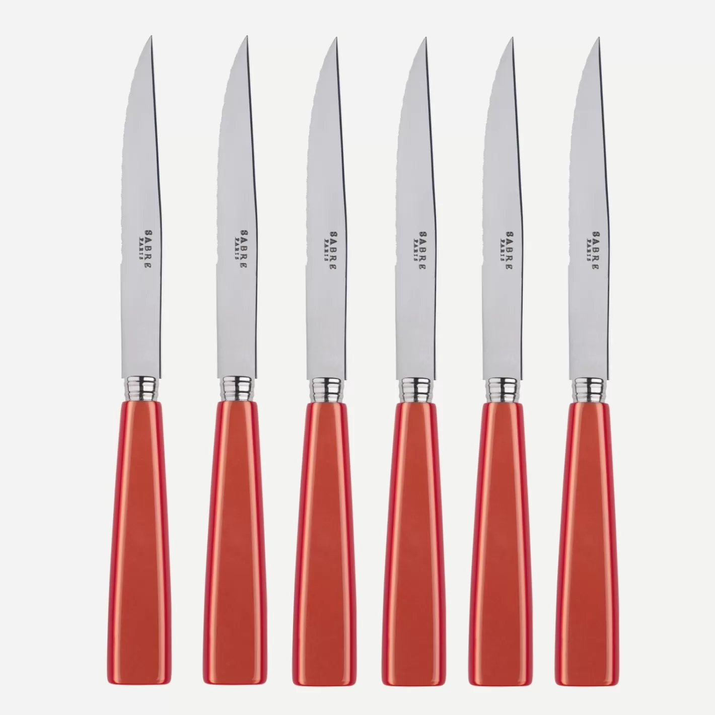 Sabre Paris Set Of 6 Steak Knives>Icône, Orange