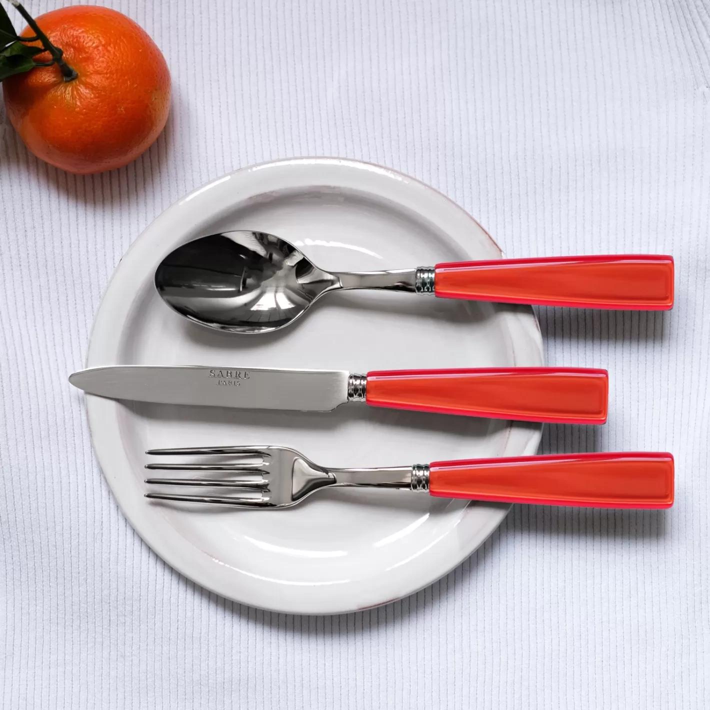 Sabre Paris Salad Fork>Icône, Orange