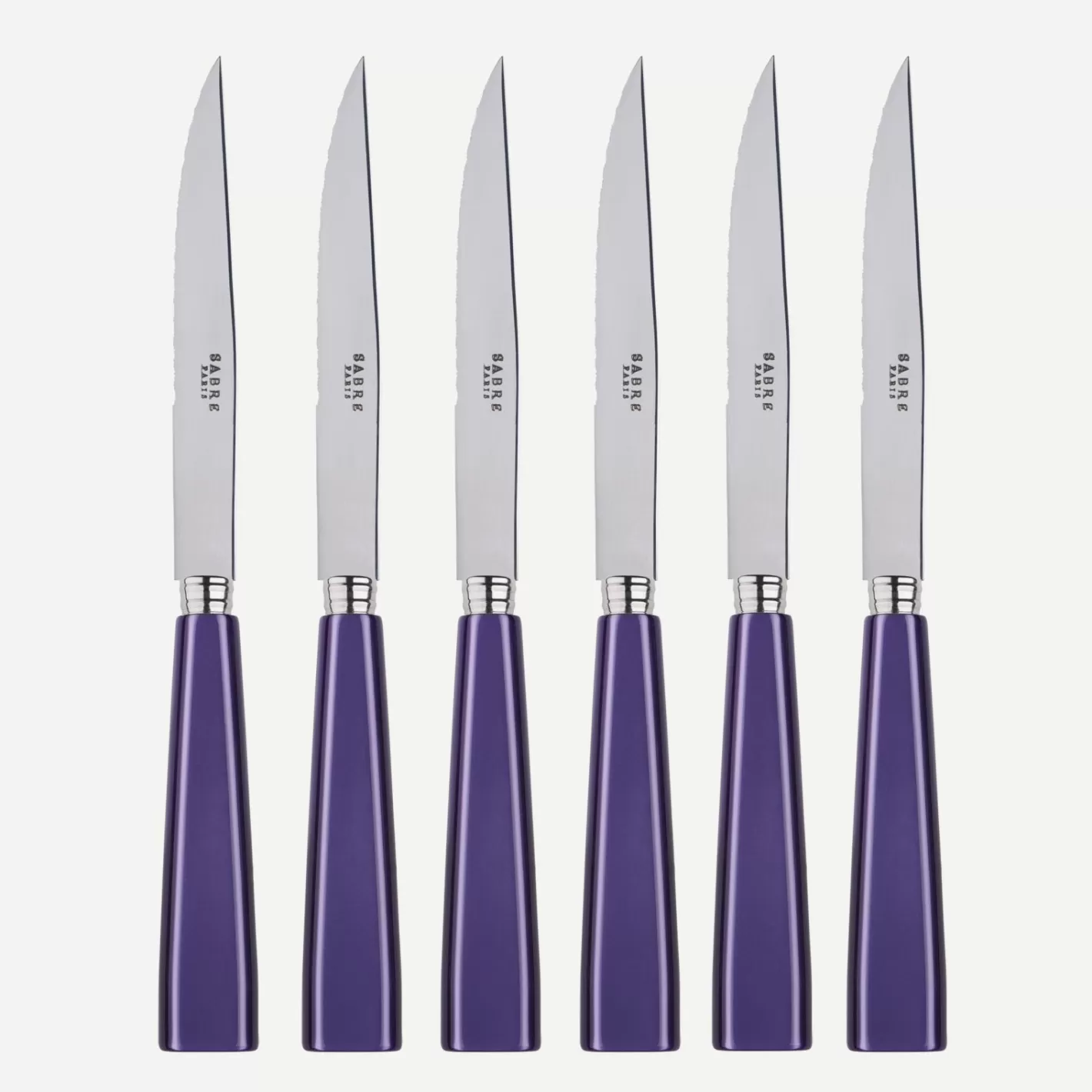 Sabre Paris Set Of 6 Steak Knives>Icône, Purple