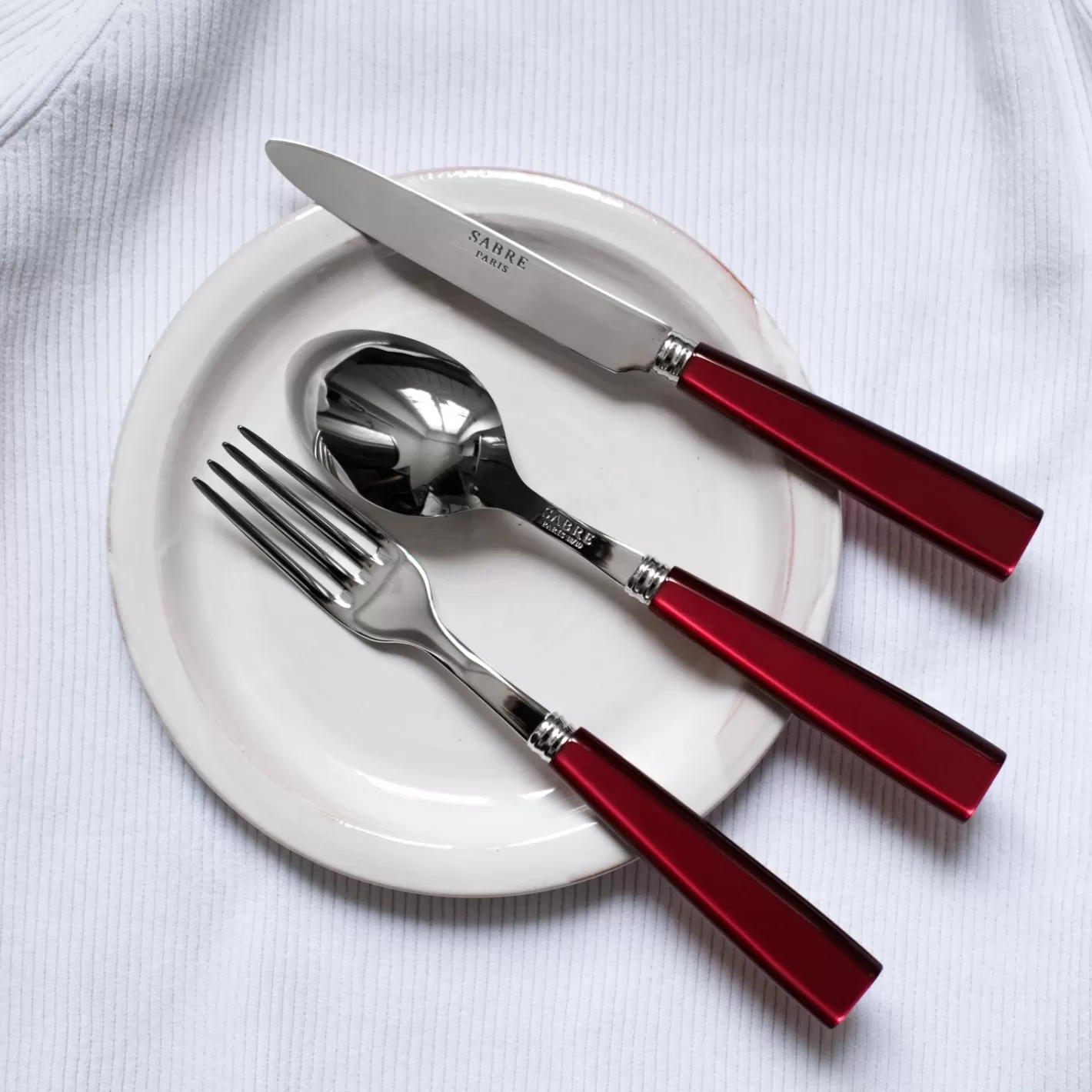 Sabre Paris Salad Fork>Icône, Red