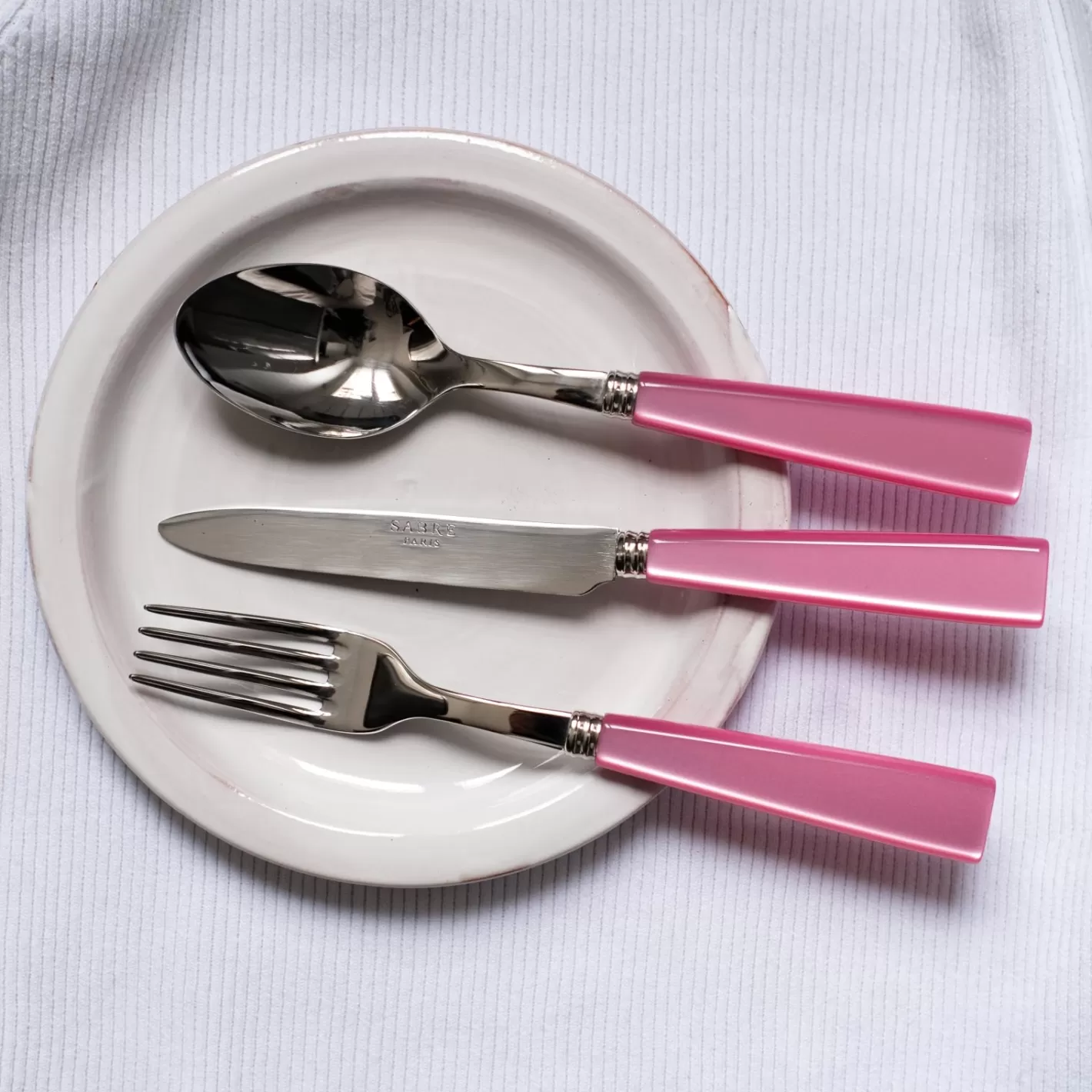 Sabre Paris Salad Fork>Icône, Soft pink