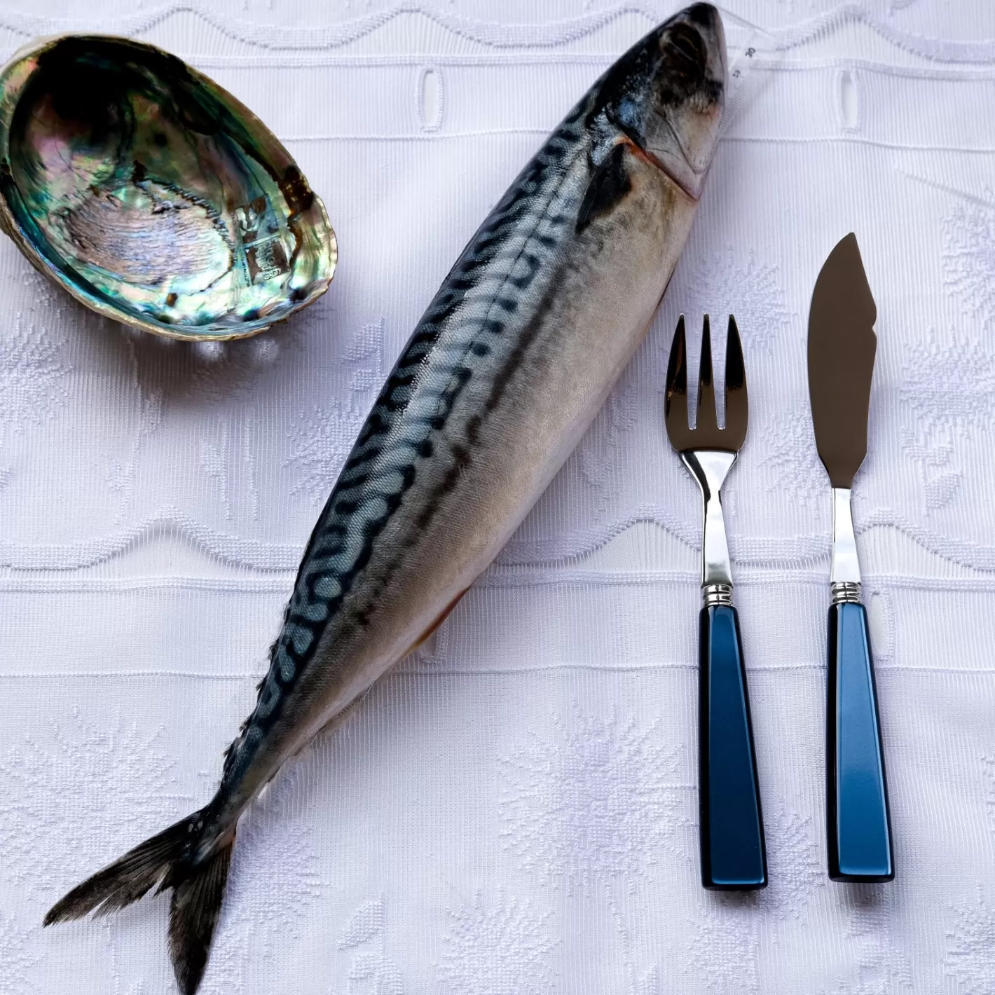 Sabre Paris Fish Knife | Fish Fork>Icône, Steel blue