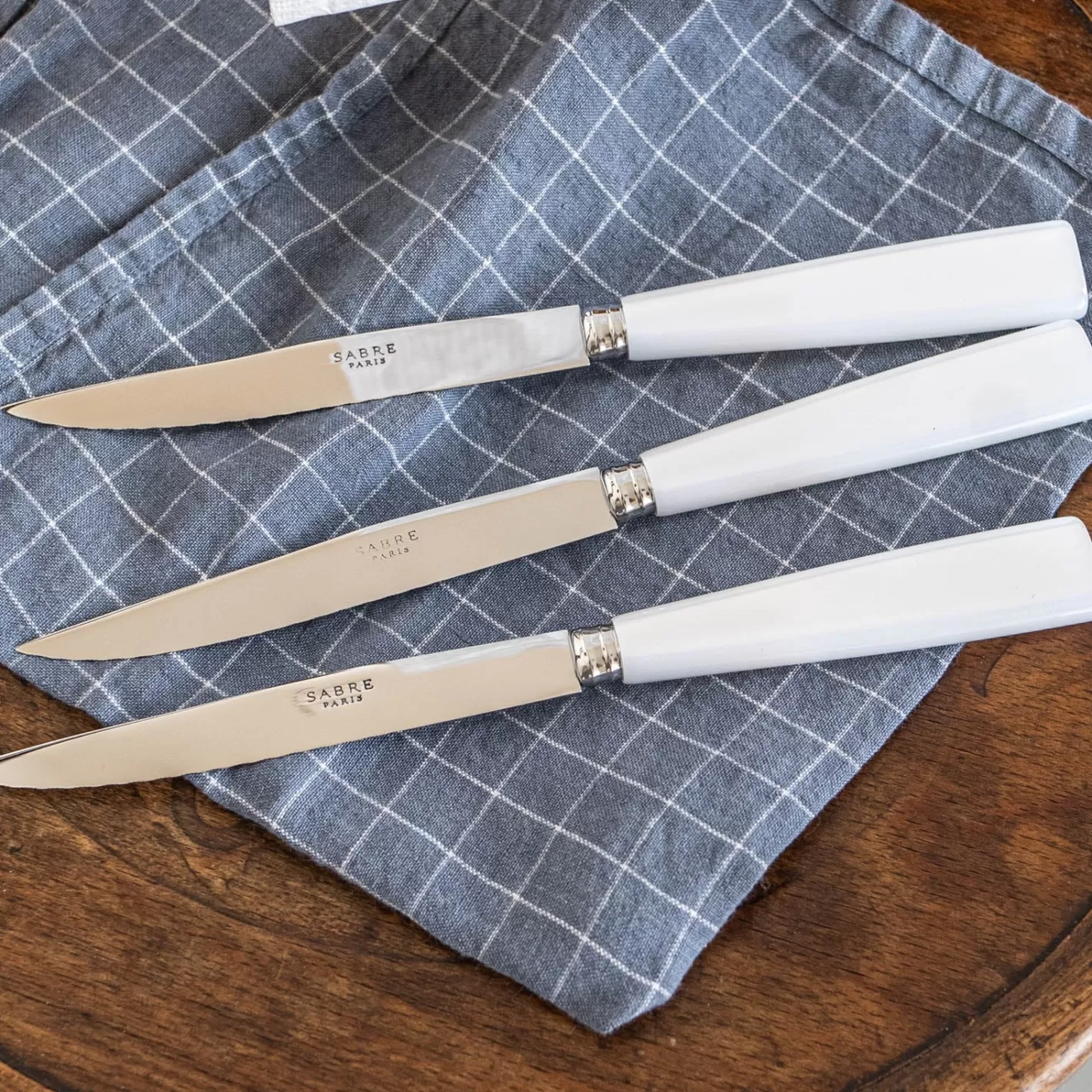 Sabre Paris Set Of 6 Steak Knives>Icône, White