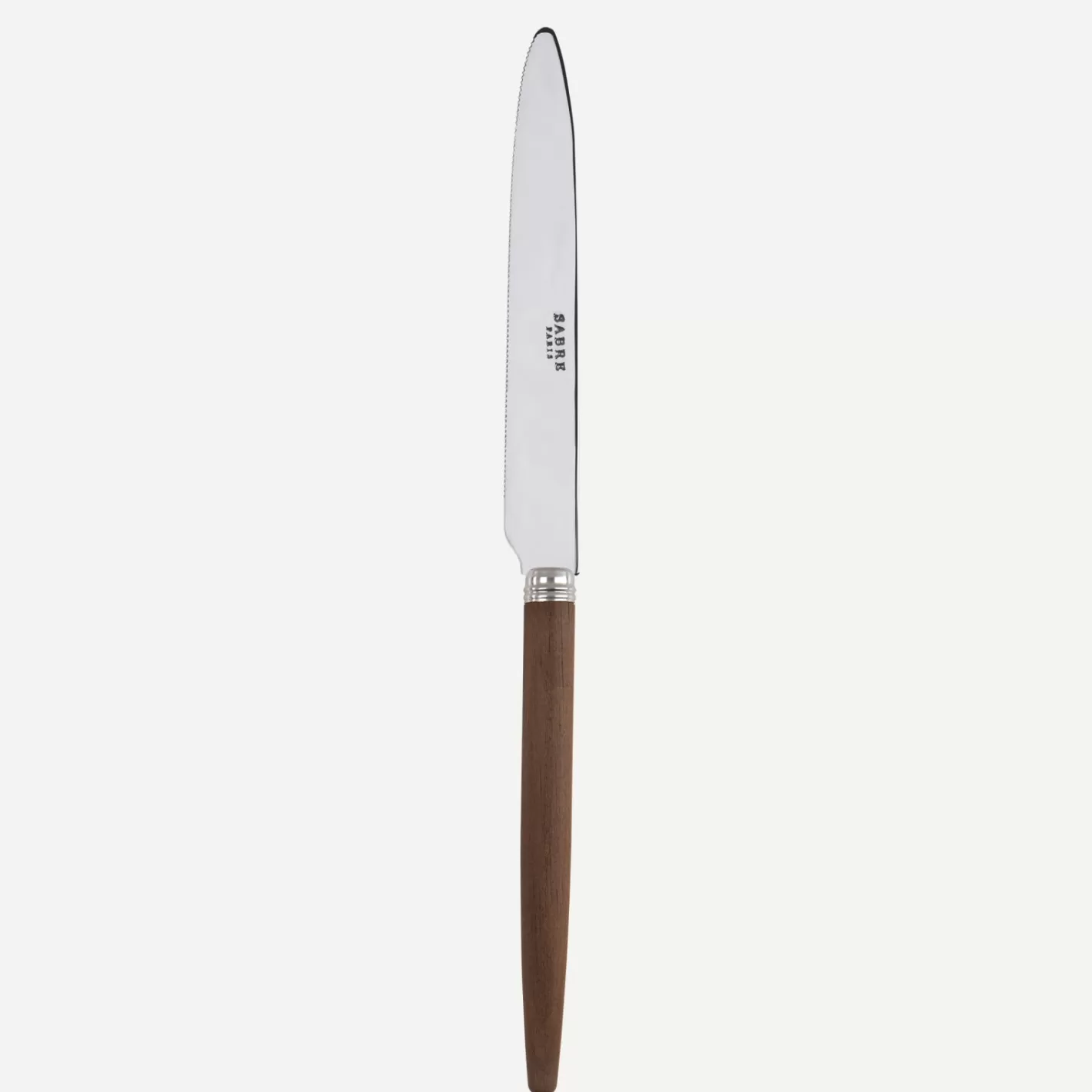 Sabre Paris Serrated Dinner Knife Blade>Jonc, Dark wood