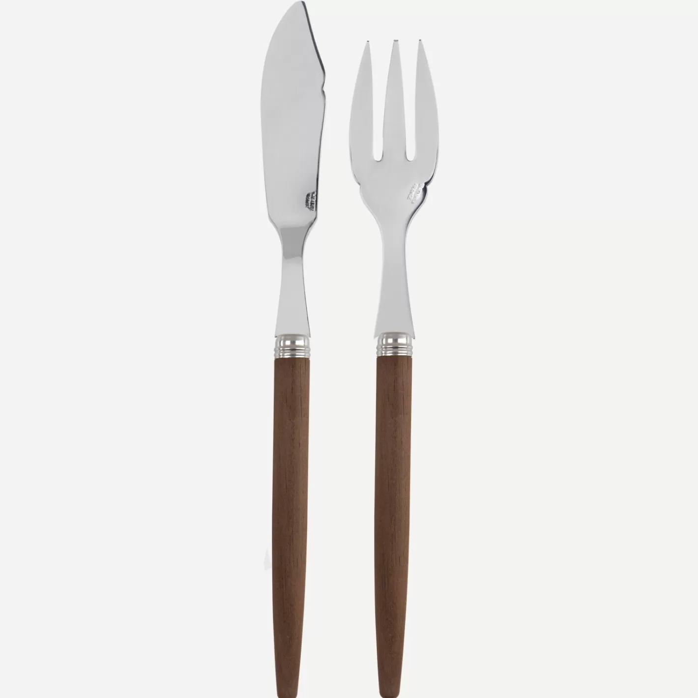 Sabre Paris Fish Knife | Fish Fork>Jonc, Dark wood