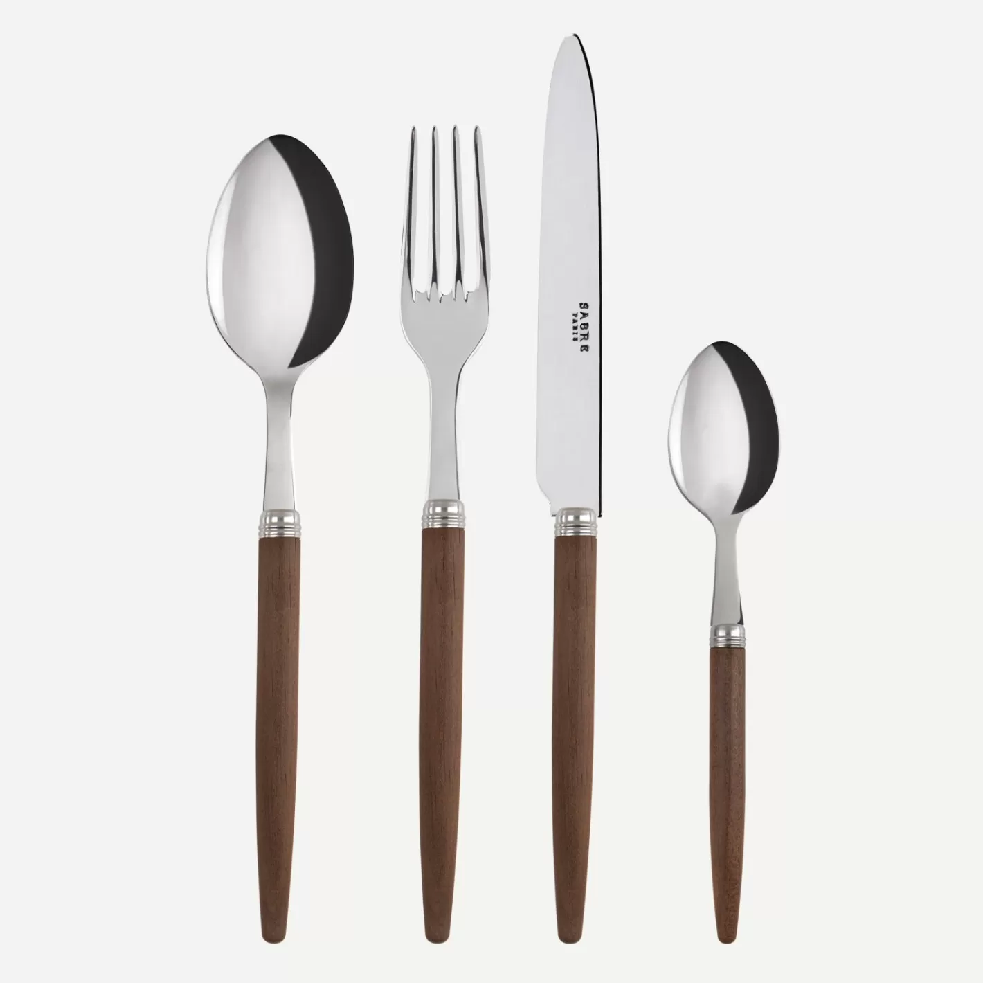 Sabre Paris Set Of 4 Pieces>Jonc, Dark wood