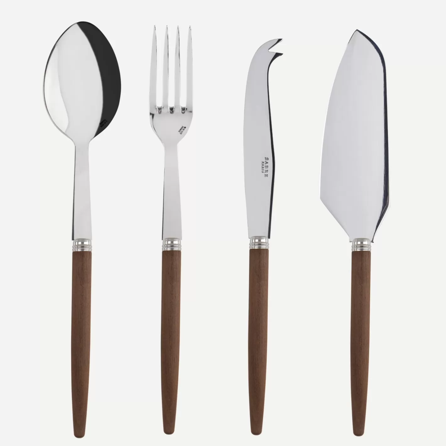 Sabre Paris Set Of 4 Must-Have Serving Pieces>Jonc, Dark wood