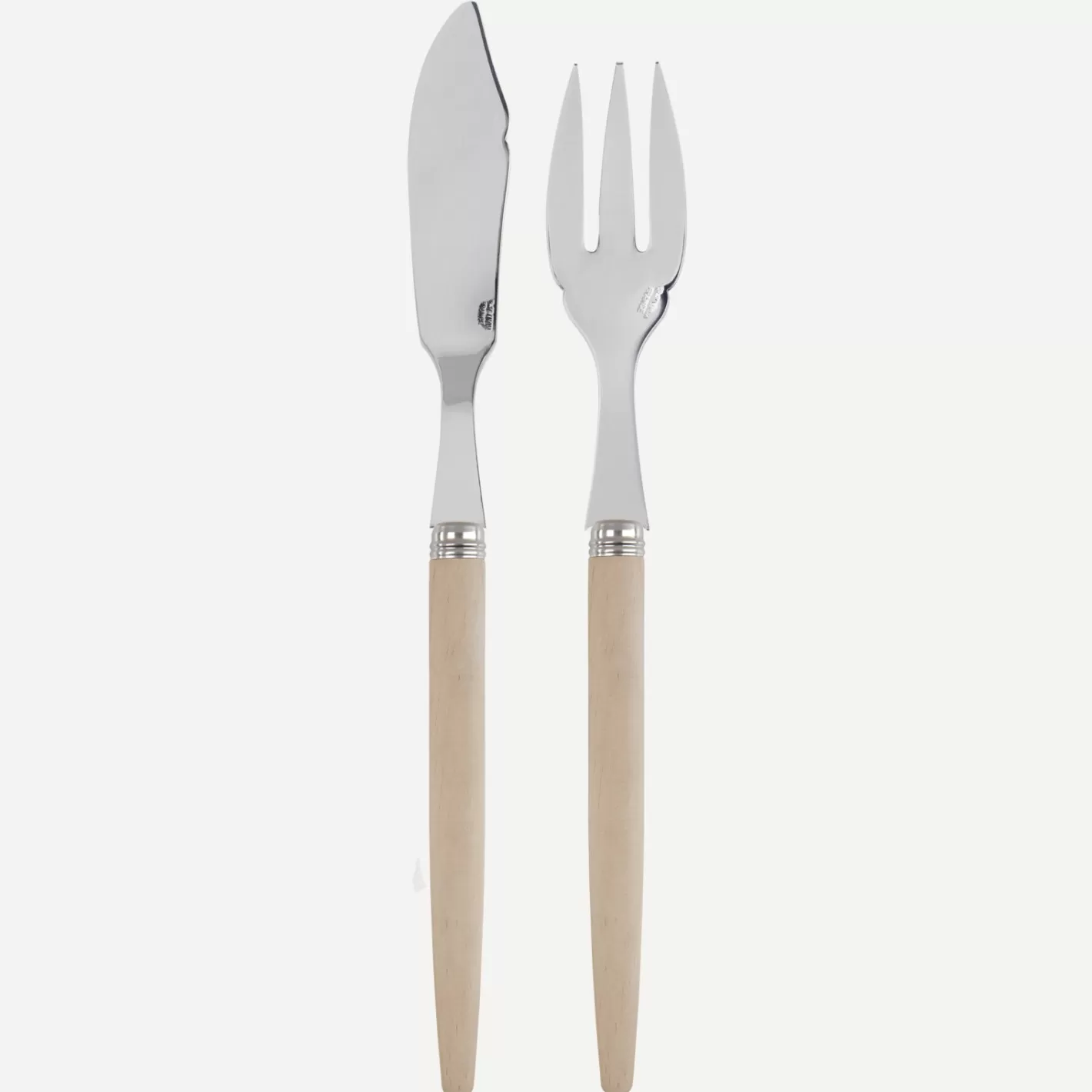 Sabre Paris Fish Knife | Fish Fork>Jonc, Light wood