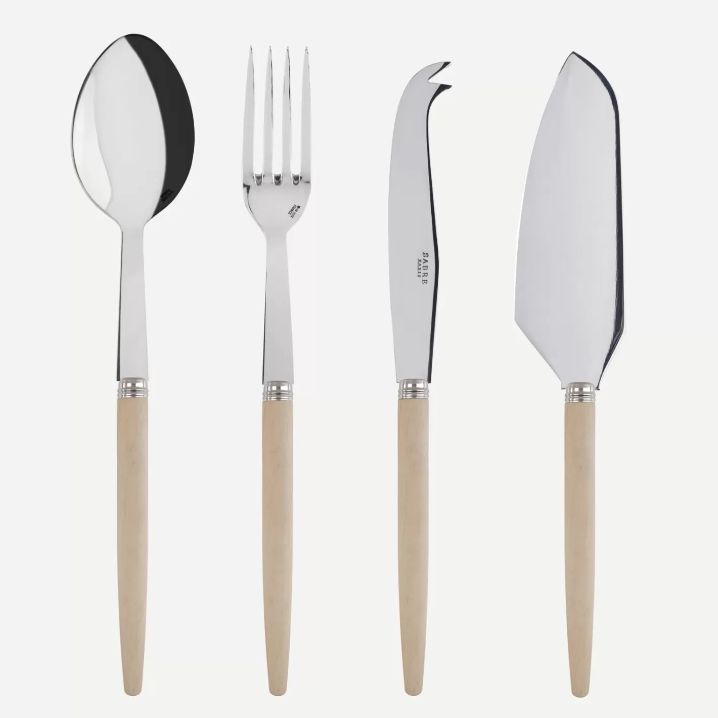 Sabre Paris Set Of 4 Must-Have Serving Pieces>Jonc, Light wood