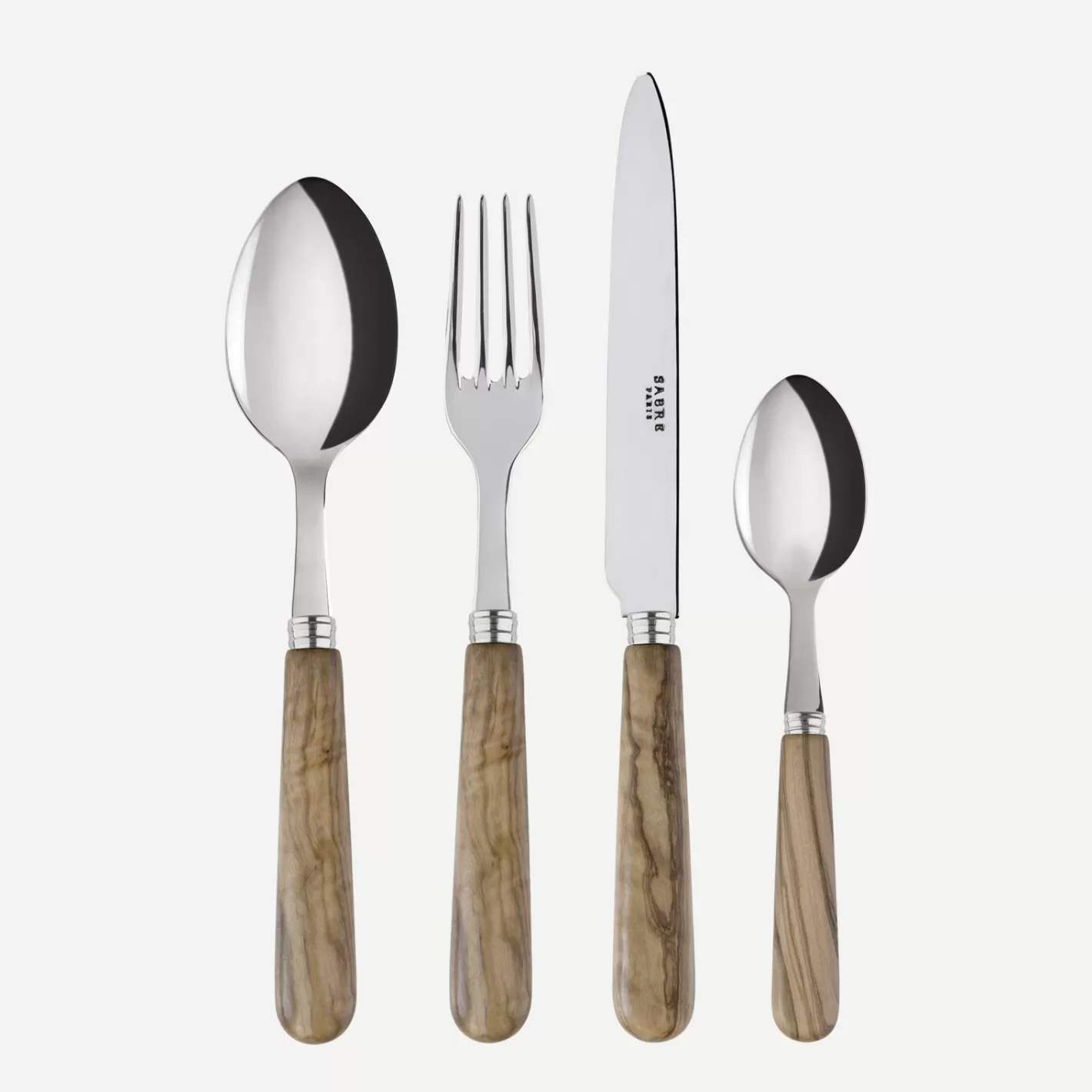 Sabre Paris 48 Pieces Set>Lavandou, Olive tree wood