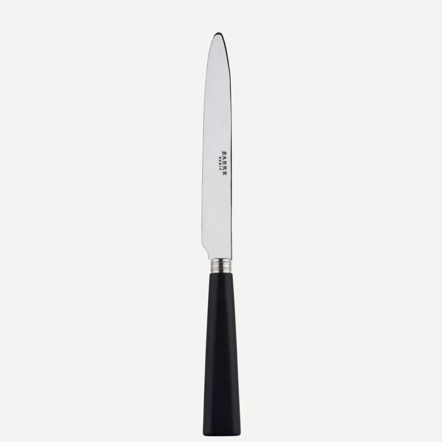 Sabre Paris Serrated Dinner Knife Blade>Nature, Black press wood