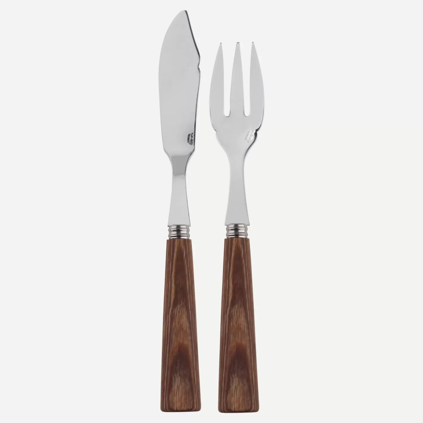 Sabre Paris Fish Knife | Fish Fork>Nature, Light press wood