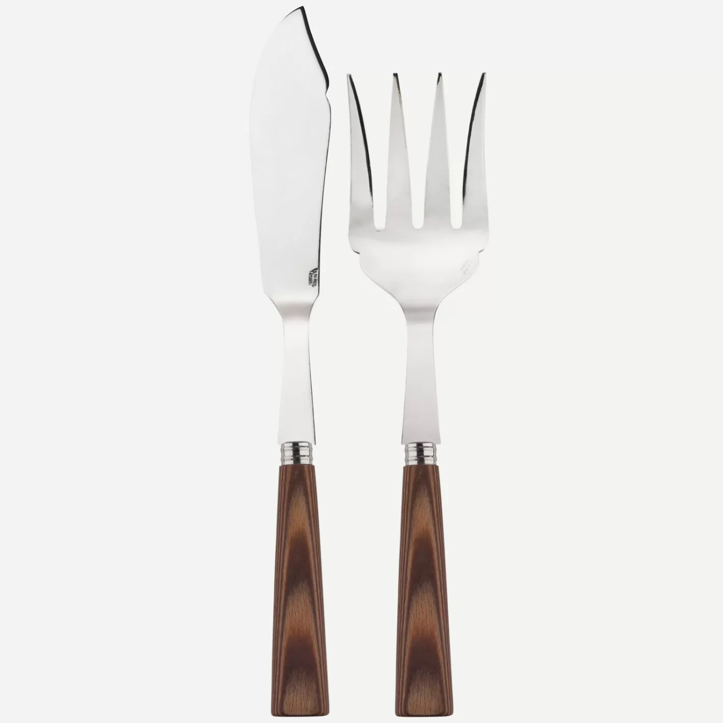 Sabre Paris Fish Serving Set>Nature, Light press wood