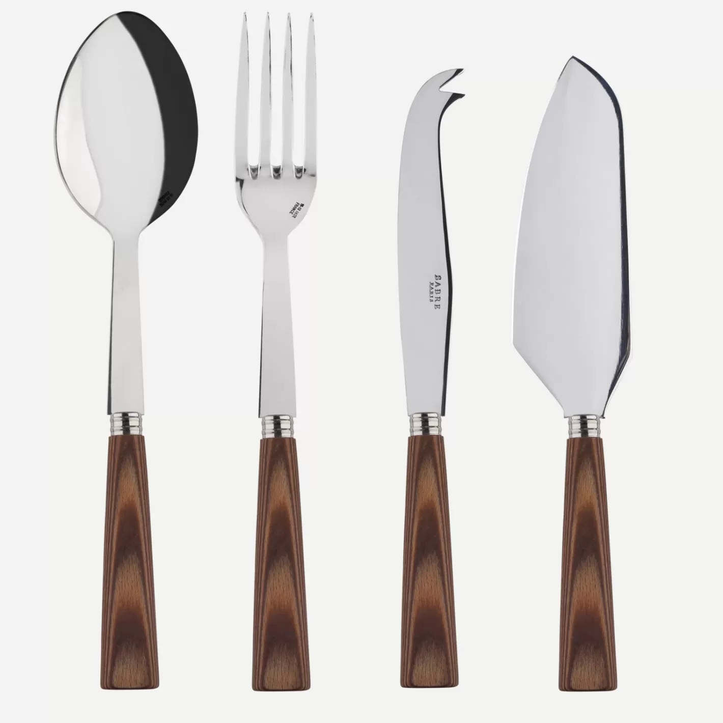 Sabre Paris Set Of 4 Must-Have Serving Pieces>Nature, Light press wood