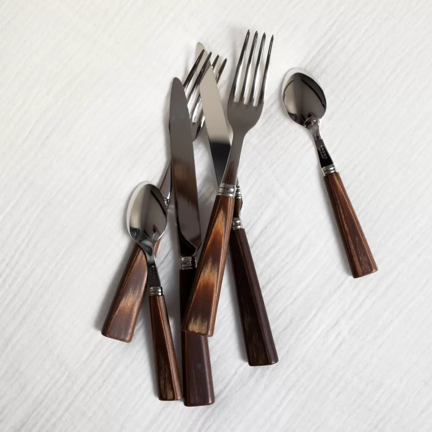 Sabre Paris Dinner Fork>Nature, Light press wood