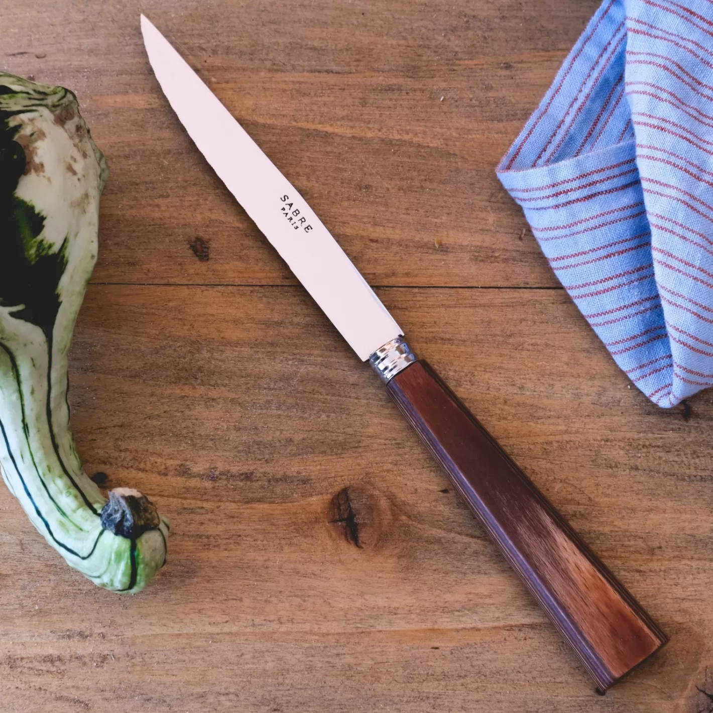 Sabre Paris Steak Knife>Nature, Light press wood