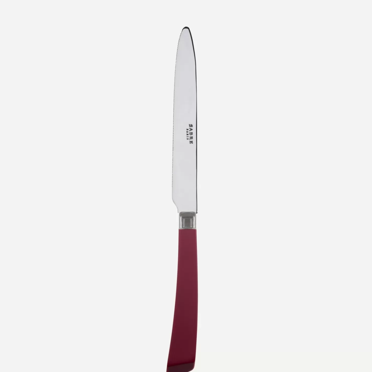 Sabre Paris Serrated Dinner Knife Blade>Numéro 1, Burgundy