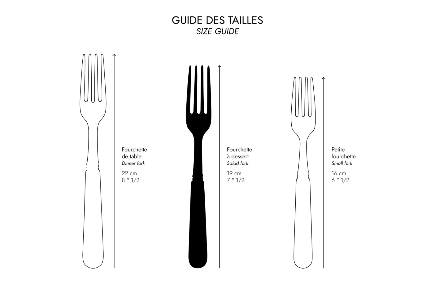 Sabre Paris Salad Fork>Numéro 1, Burgundy