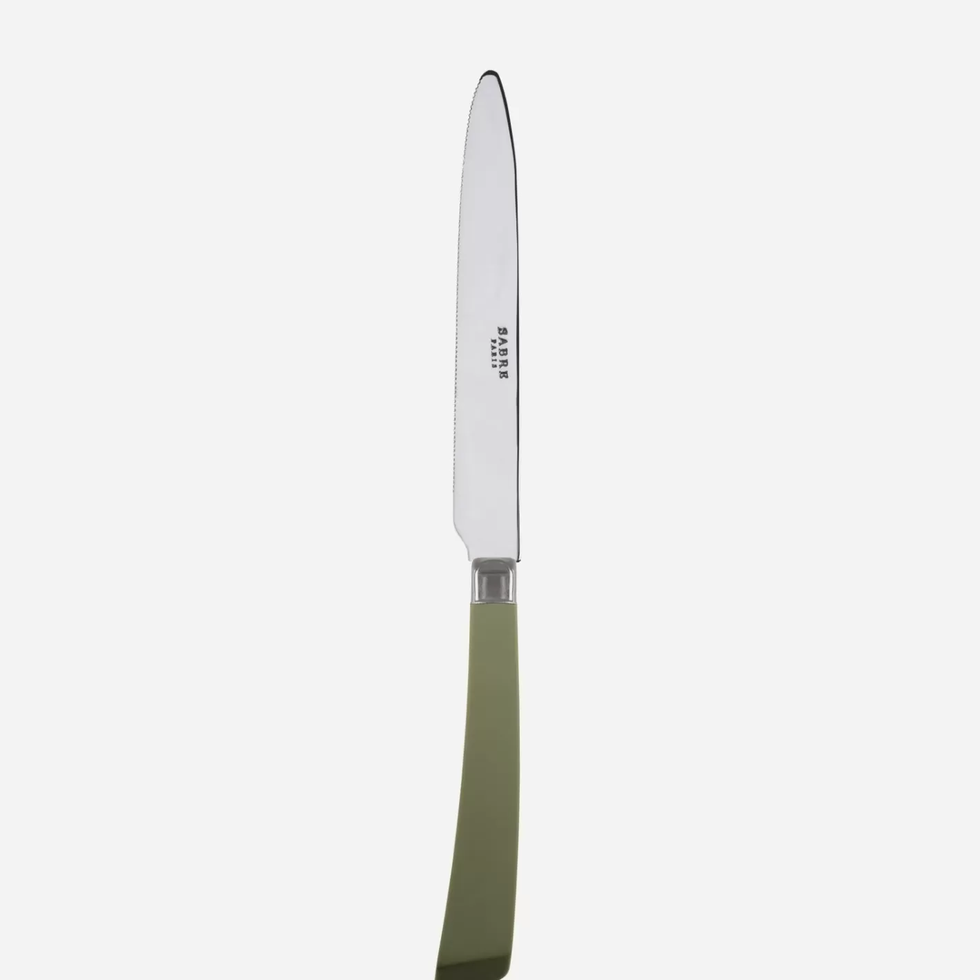 Sabre Paris Serrated Dinner Knife Blade>Numéro 1, Green fern