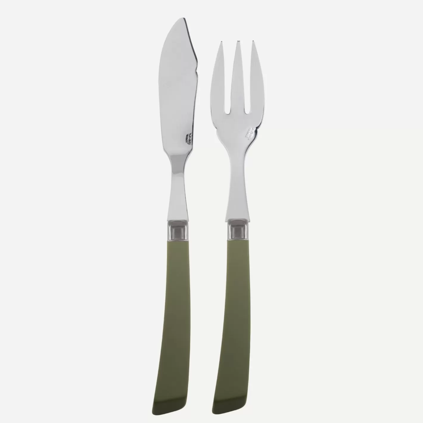 Sabre Paris Fish Knife | Fish Fork>Numéro 1, Green fern