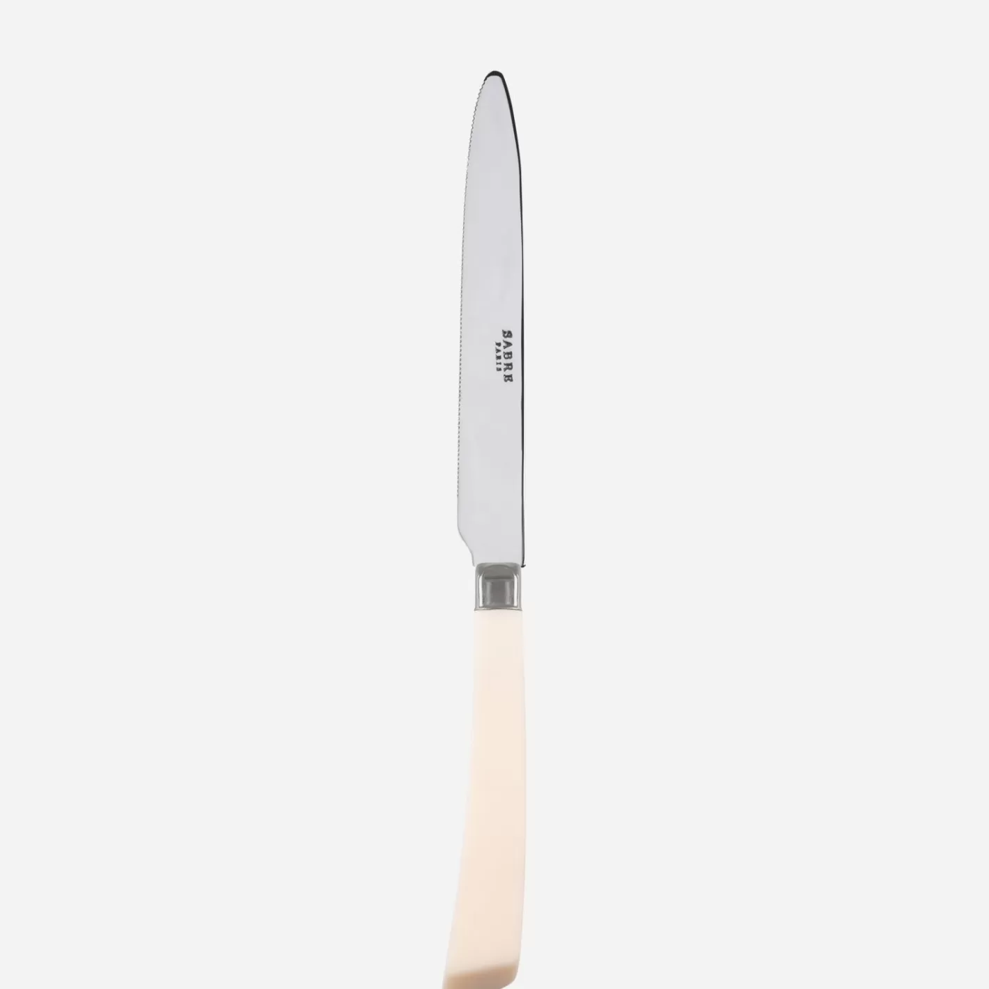 Sabre Paris Serrated Dinner Knife Blade>Numéro 1, Ivory