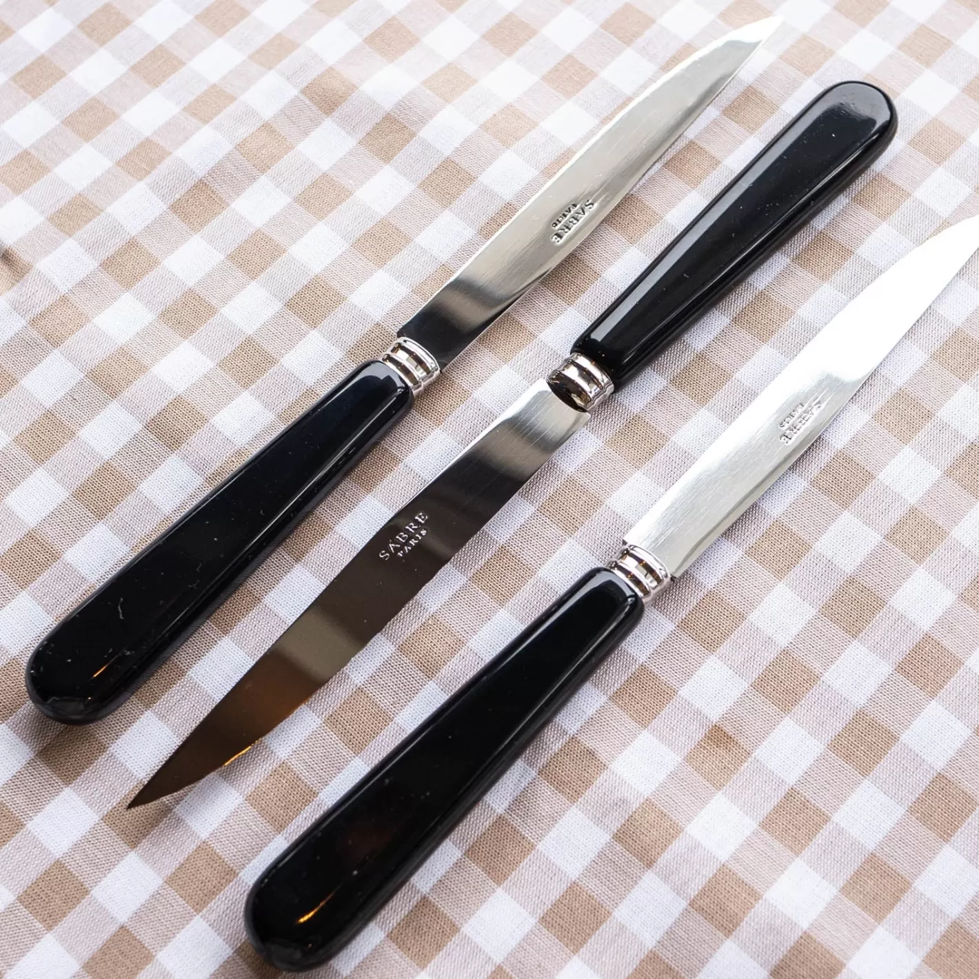 Sabre Paris Set Of 6 Steak Knives>Pop Unis, Black