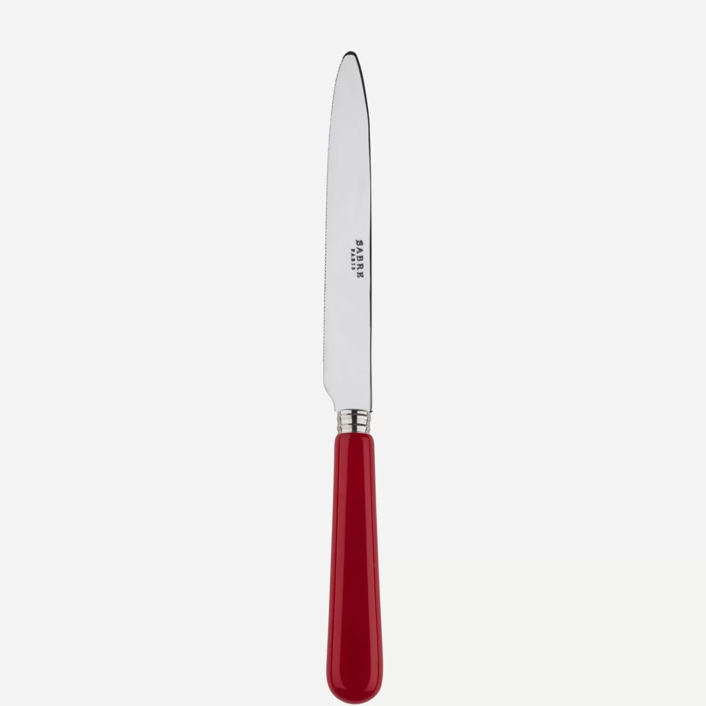 Sabre Paris Serrated Dinner Knife Blade>Pop Unis, Burgundy