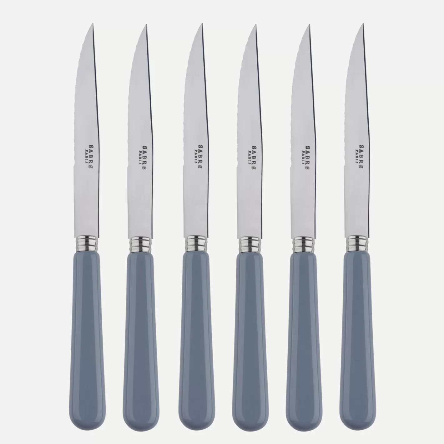 Sabre Paris Set Of 6 Steak Knives>Pop Unis, Grey