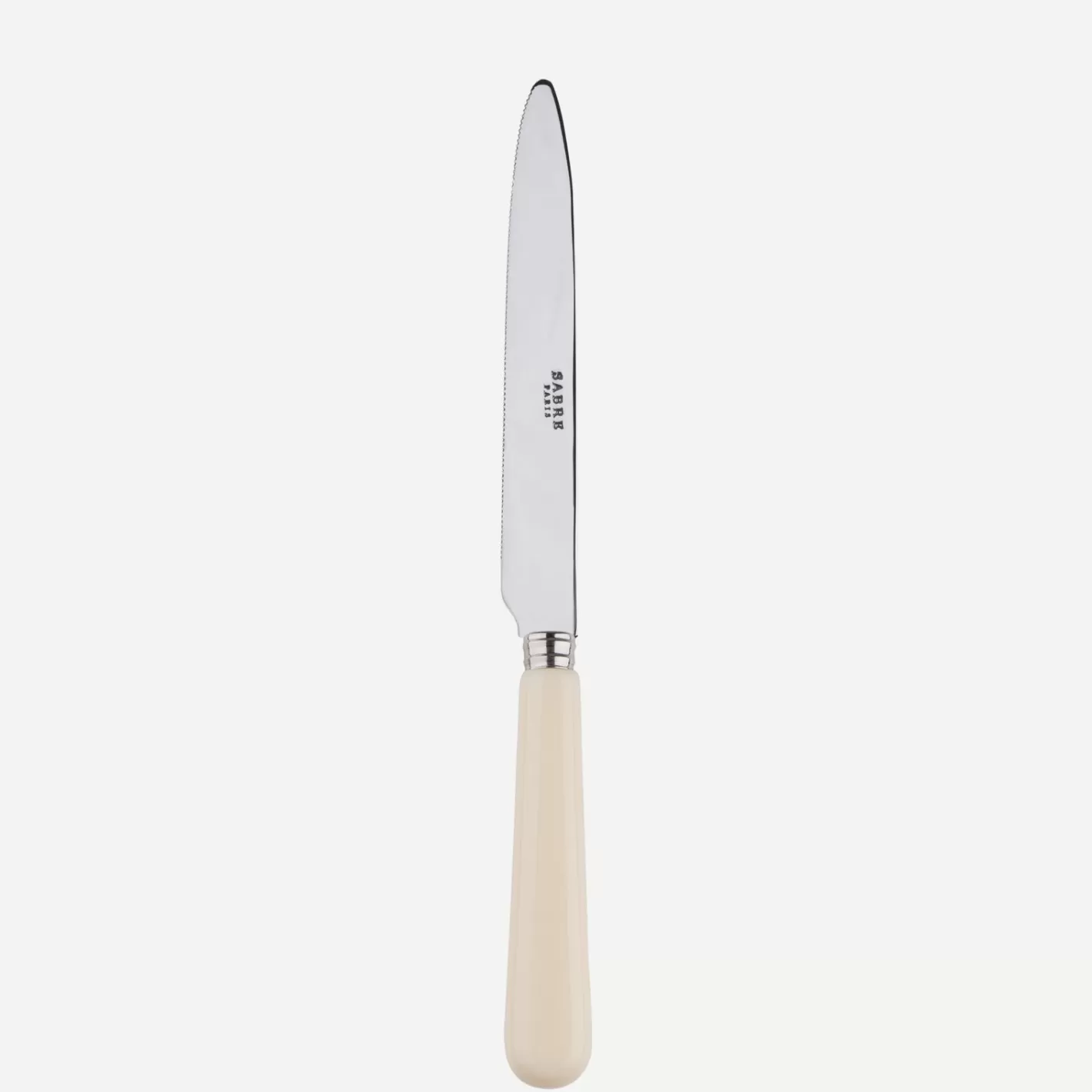 Sabre Paris Serrated Dinner Knife Blade>Pop Unis, Ivory