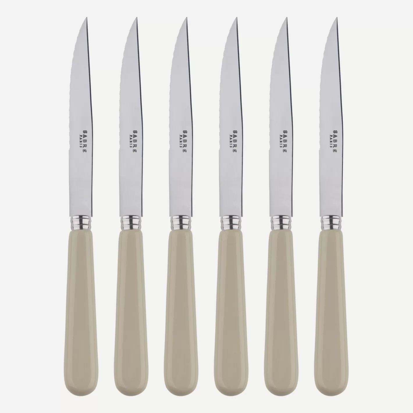 Sabre Paris Set Of 6 Steak Knives>Pop Unis, Light kaki